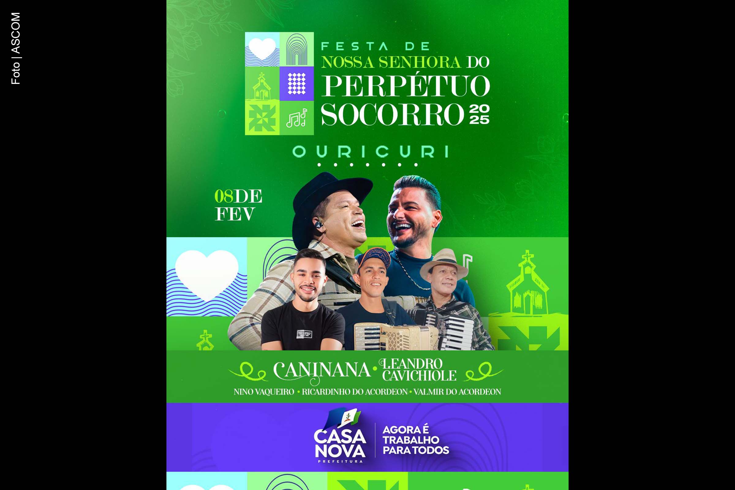 O povoado de Ouricuri, em Casa Nova, se prepara para a realização da tradicional Festa de Nossa Senhora do Perpétuo Socorro, programada para este sábado (8). O evento, promovido pela Prefeitura de Casa Nova, celebra a fé, a cultura e a história local, reunindo a comunidade para um momento de devoção e confraternização. O prefeito Anísio Viana destaca a importância da festividade para o fortalecimento da cultura do município.