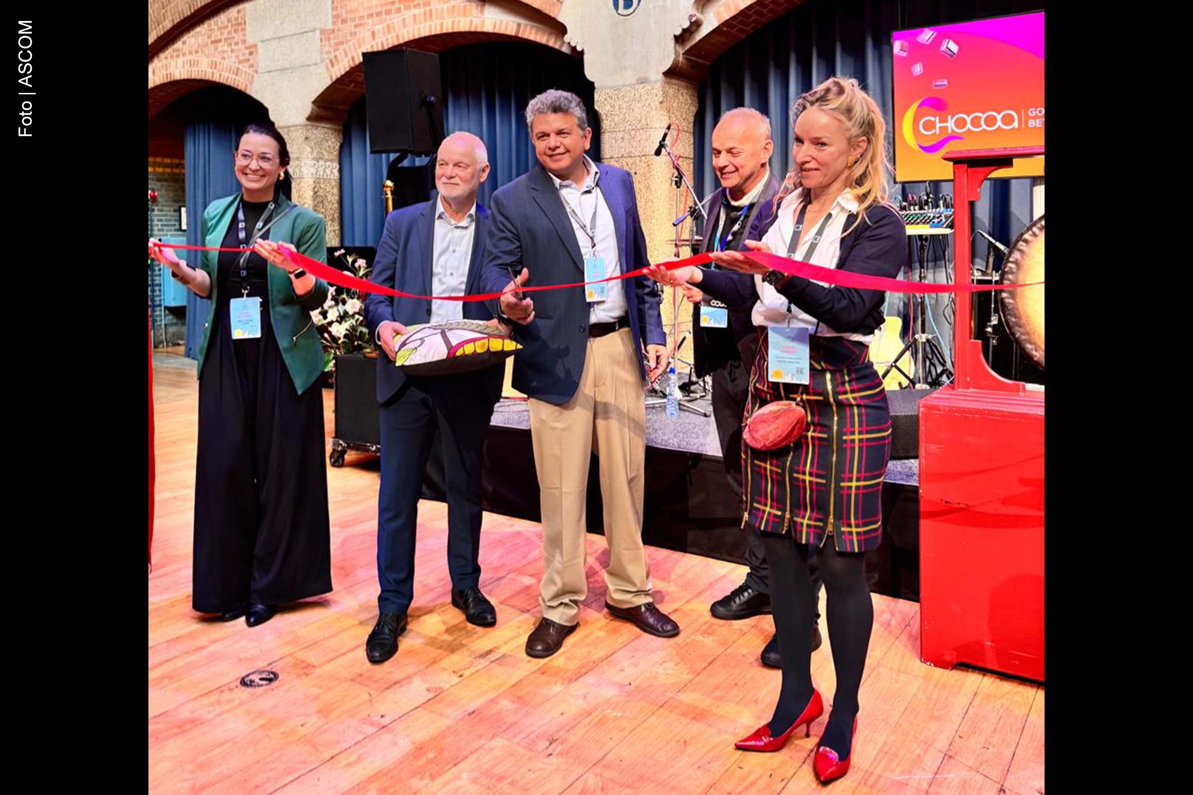 Marco Lessa propõe união internacional em defesa dos pequenos produtores de cacau no Chocoa Amsterdam