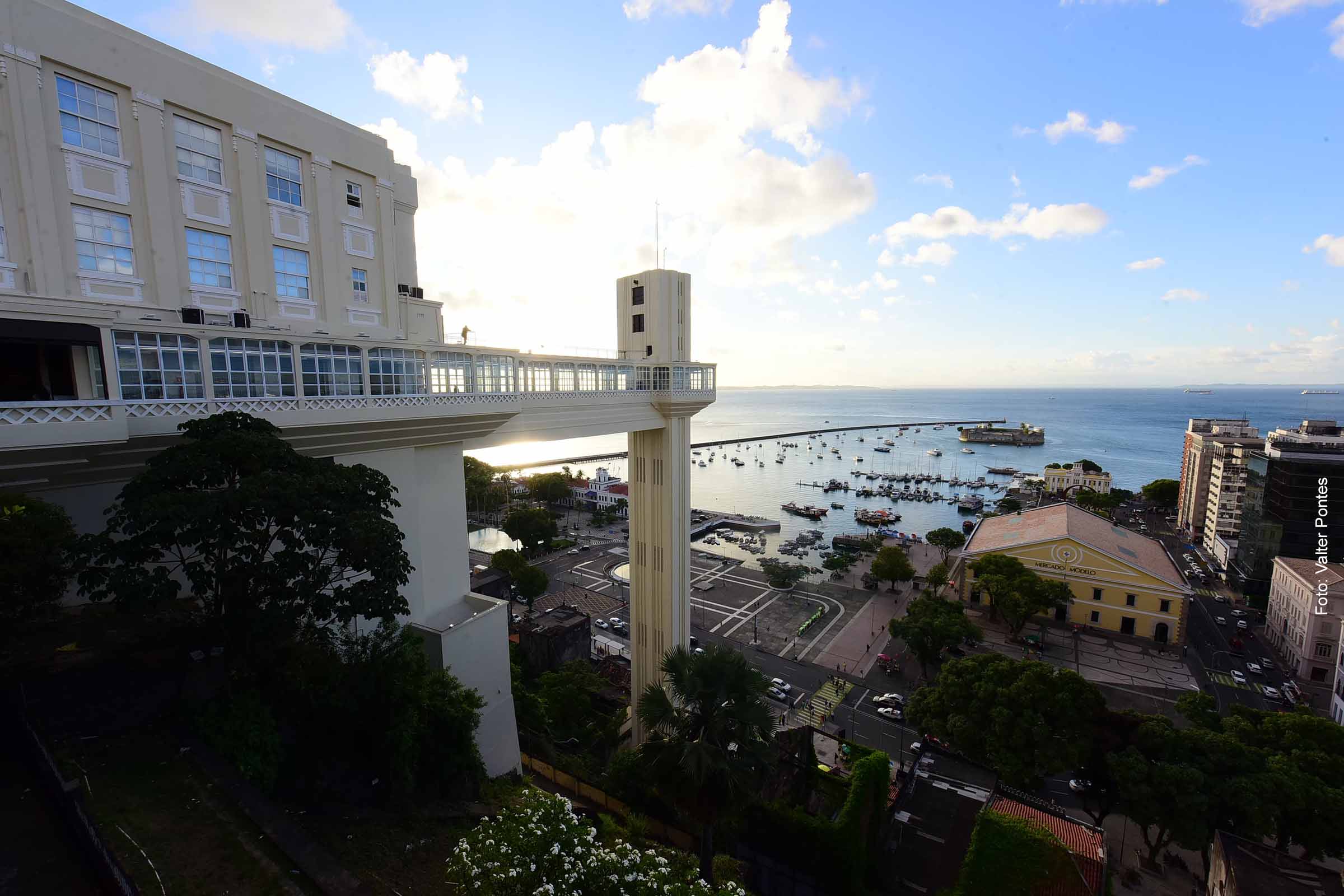 Vista do Elevador Lacerda, em Salvador.