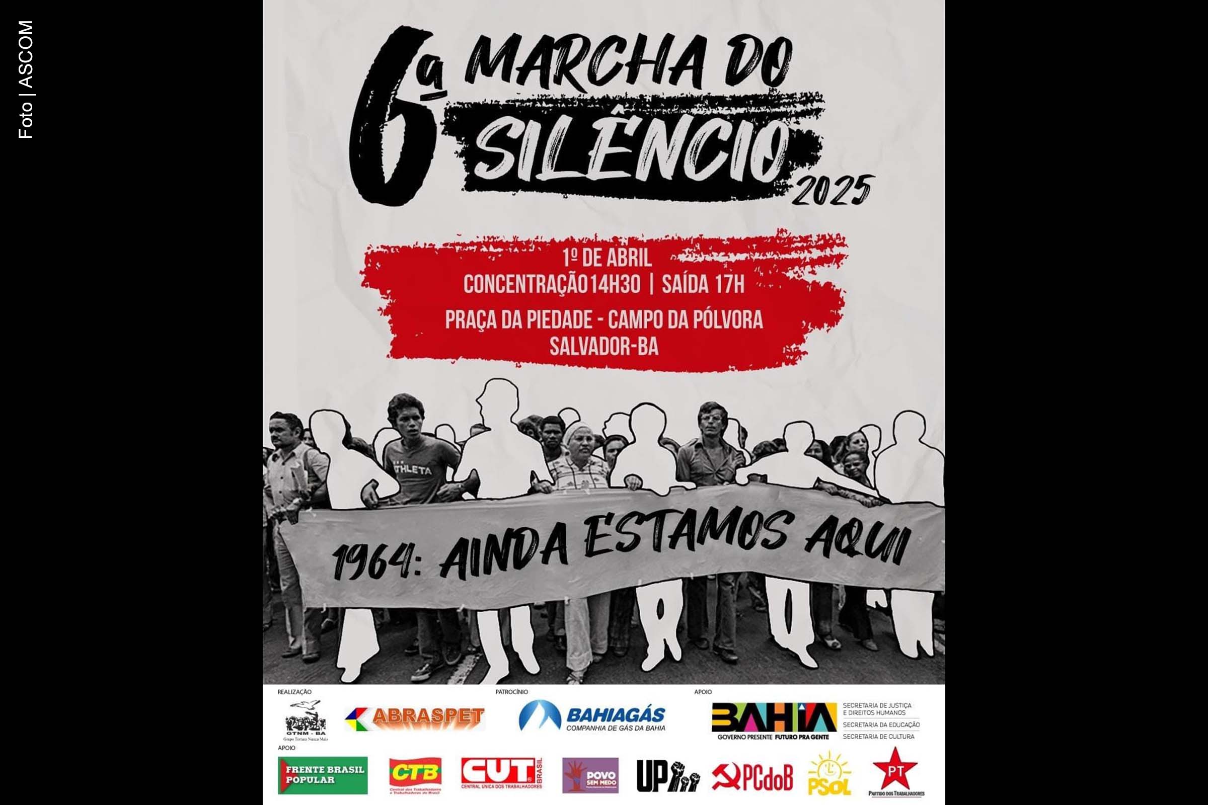 Ato político-cultural em defesa da democracia terá concentração na Praça da Piedade e caminhada até o Campo da Pólvora.