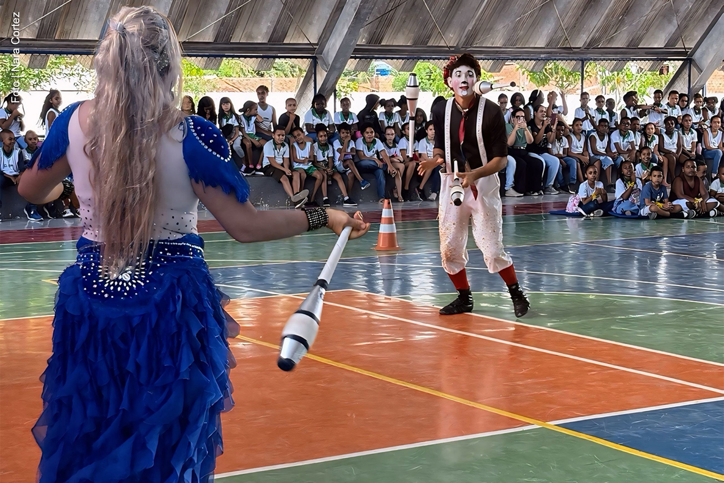 Evento reuniu estudantes de três escolas para apresentações culturais e interativas.