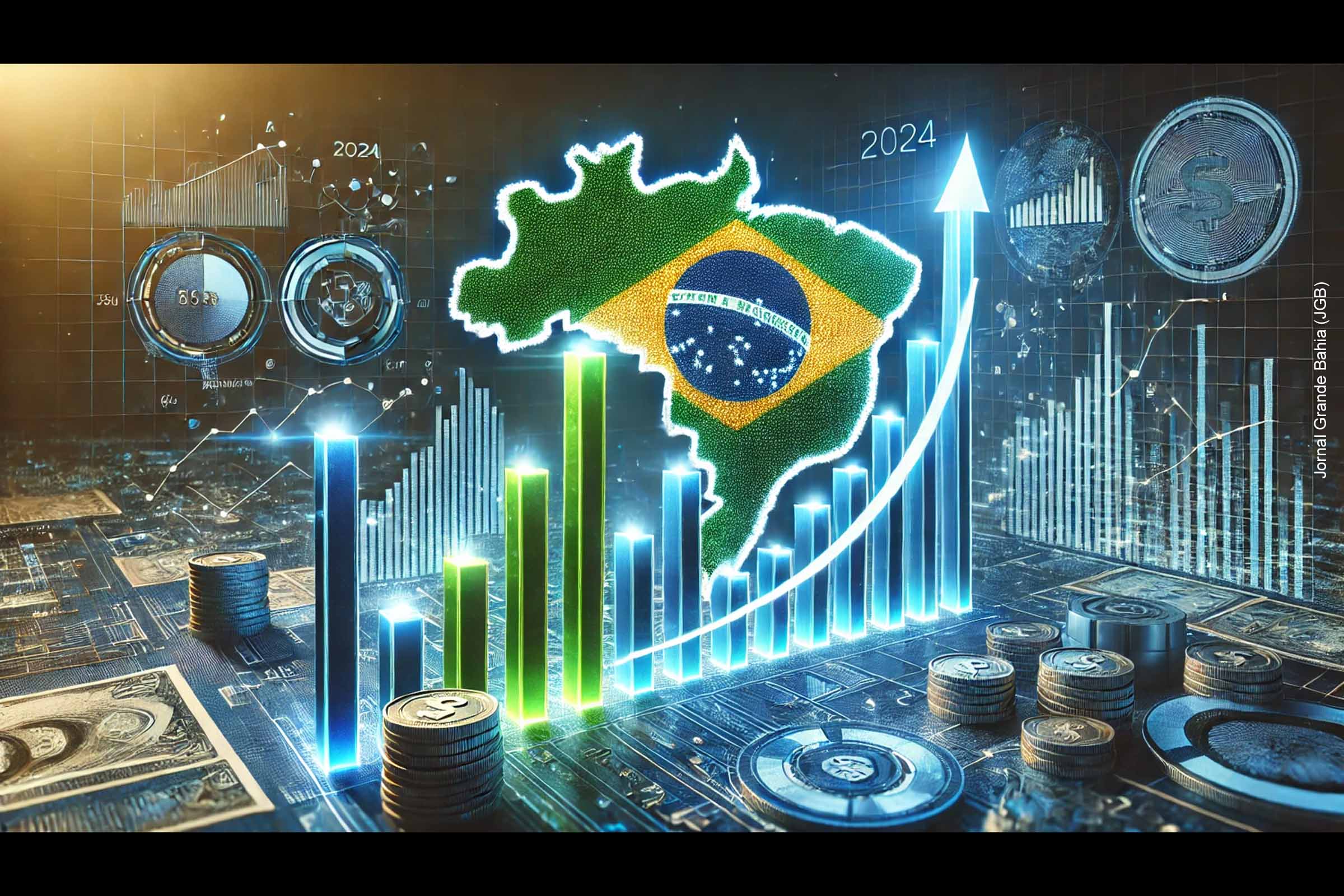 Economia do Brasil cresce 3,4% em 2024, maior alta desde 2021; País ocupa 7ª posição em ranking