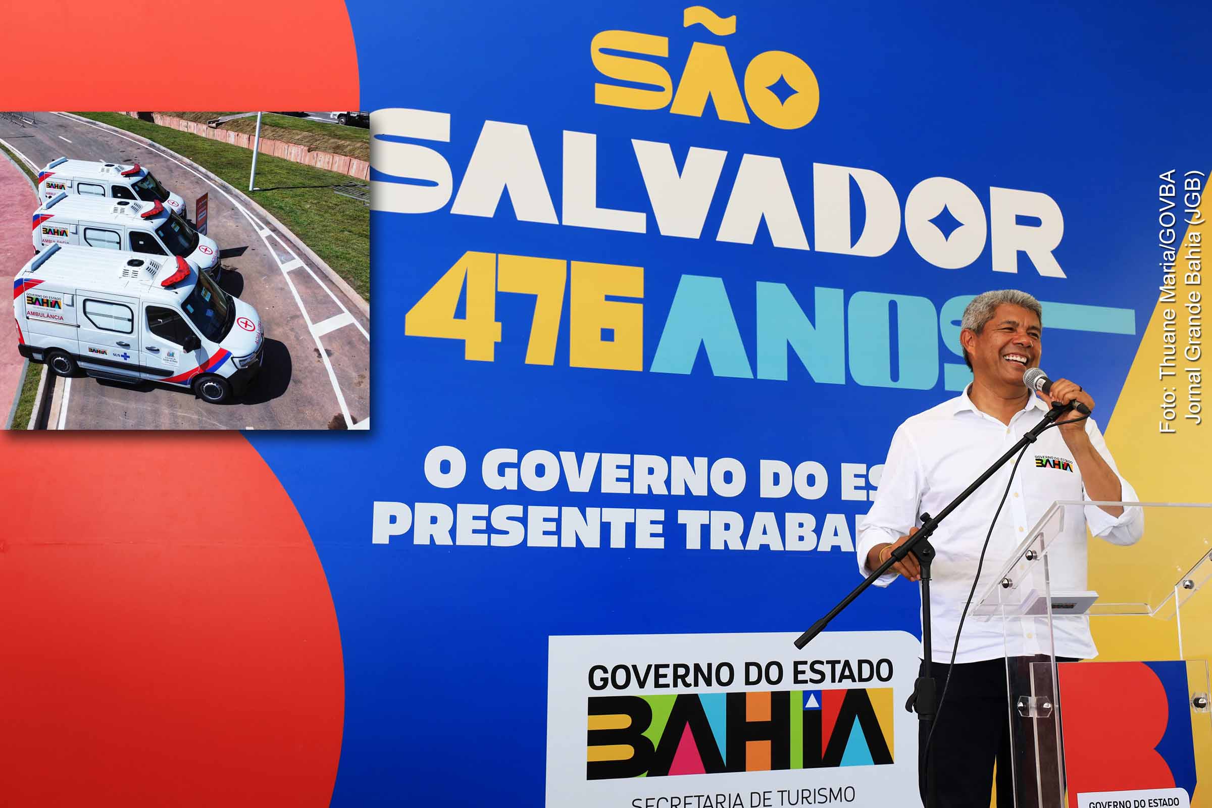 Feira de serviços de saúde e entrega de ambulâncias marcam ação do Governo da Bahia neste domingo (30/03/2025).