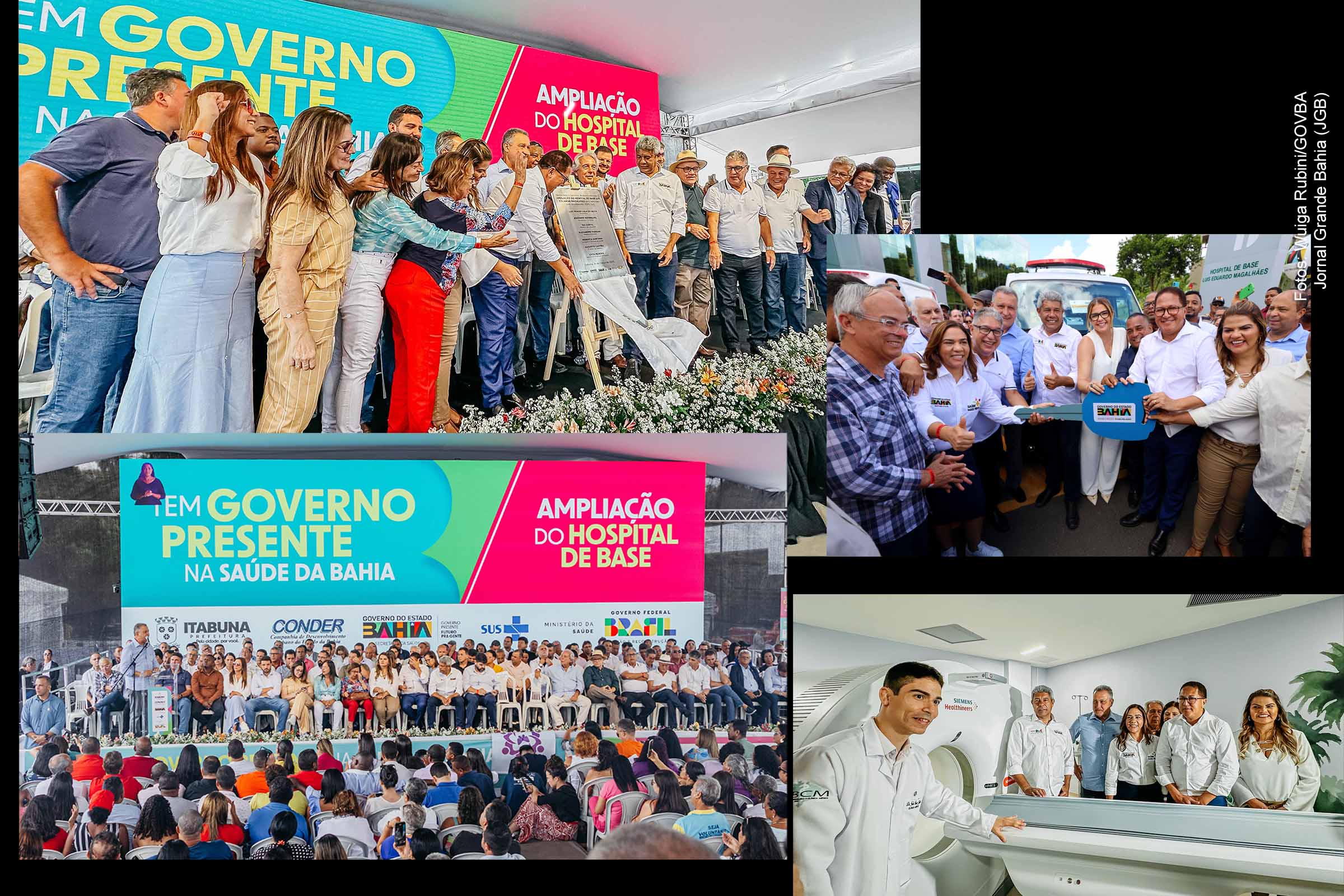 Ampliação do Hospital de Base em Itabuna marca avanço na saúde do Sul da Bahia; Governador Jerônimo e ministro Rui Costa destacam investimento de R$ 56 milhões