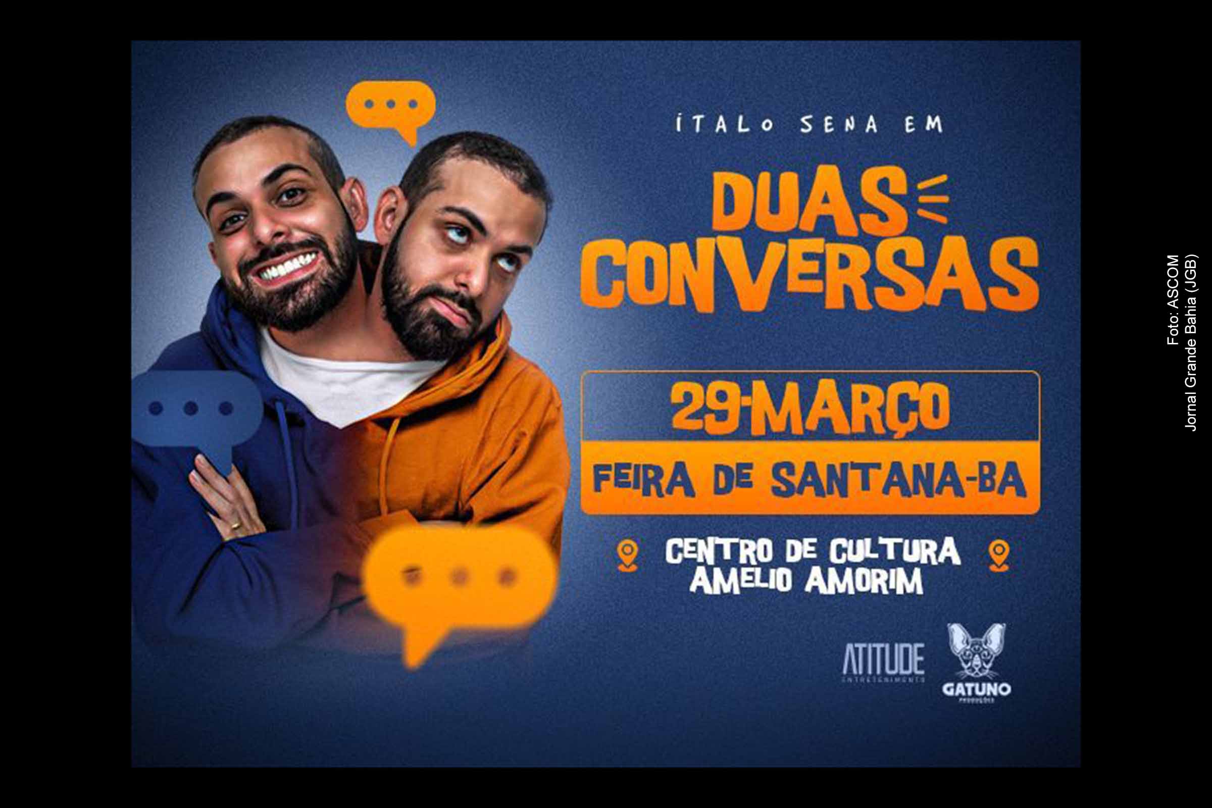 Ítalo Sena apresenta espetáculo Duas Conversas em Feira de Santana