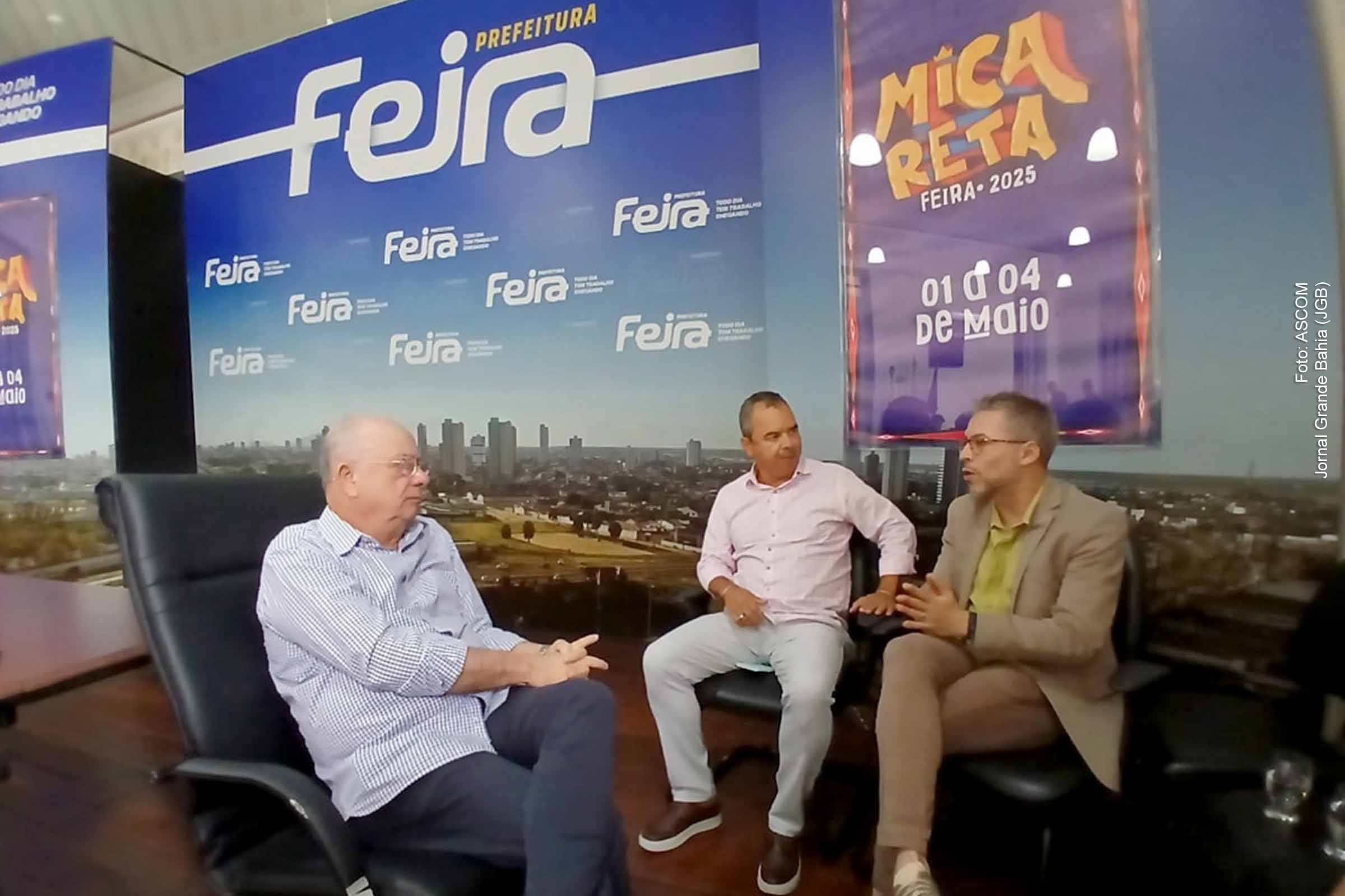 Prefeito José Ronaldo e secretário estadual Bruno Monteiro alinham estratégias para a tradicional festa popular em Feira de Santana.
