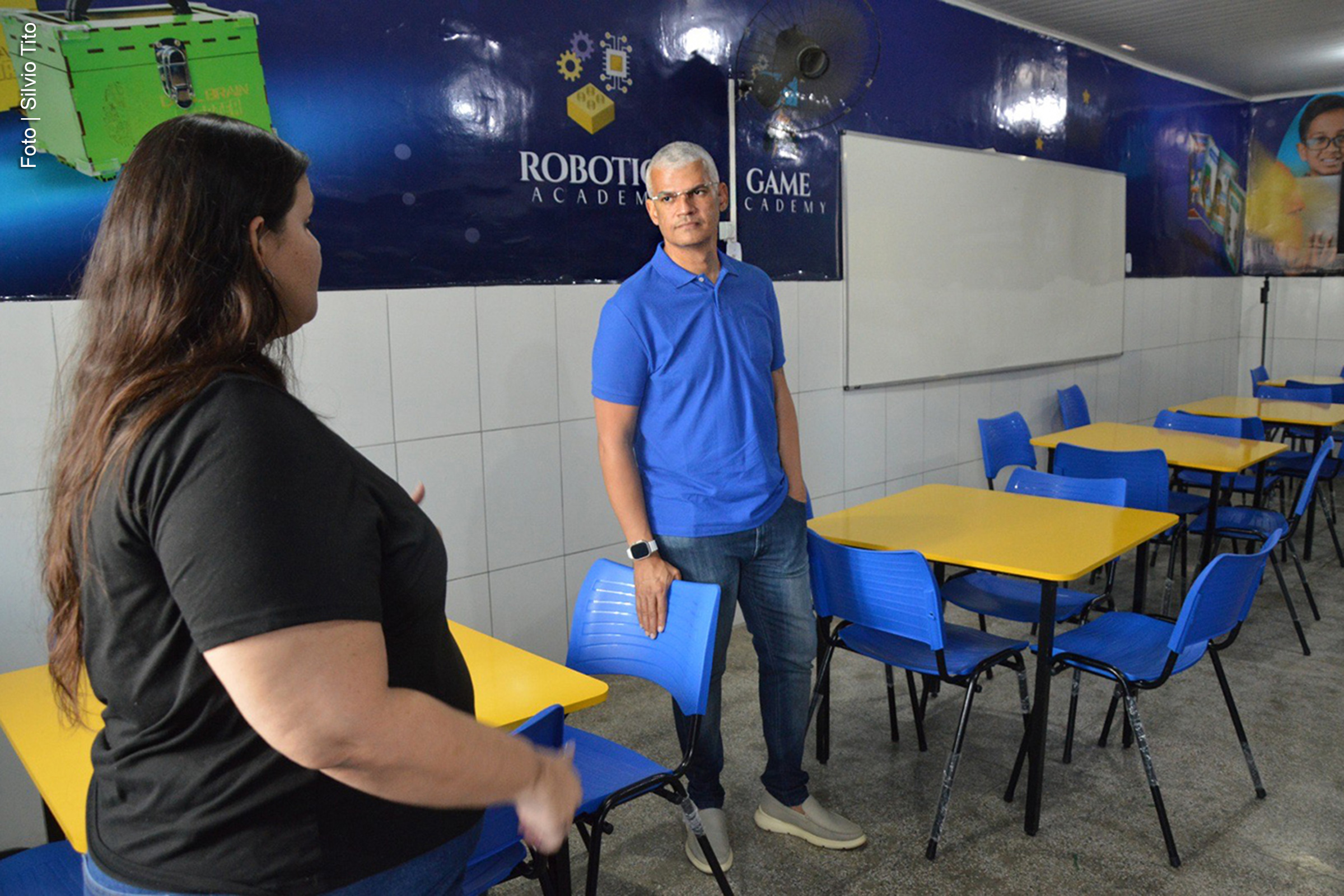 Secretário Pablo Roberto percorreu unidades de ensino para avaliar infraestrutura e identificar demandas.