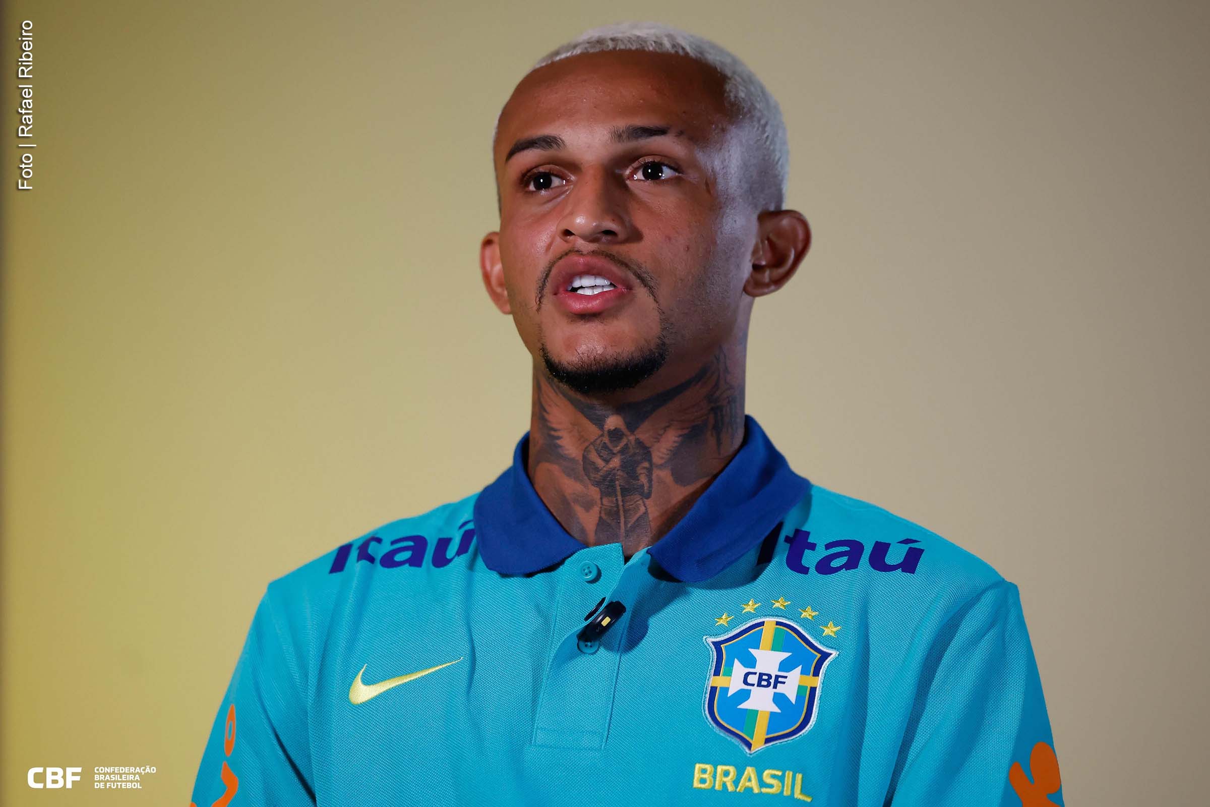 Wesley revela emoção em sua primeira apresentação à Seleção Brasileira