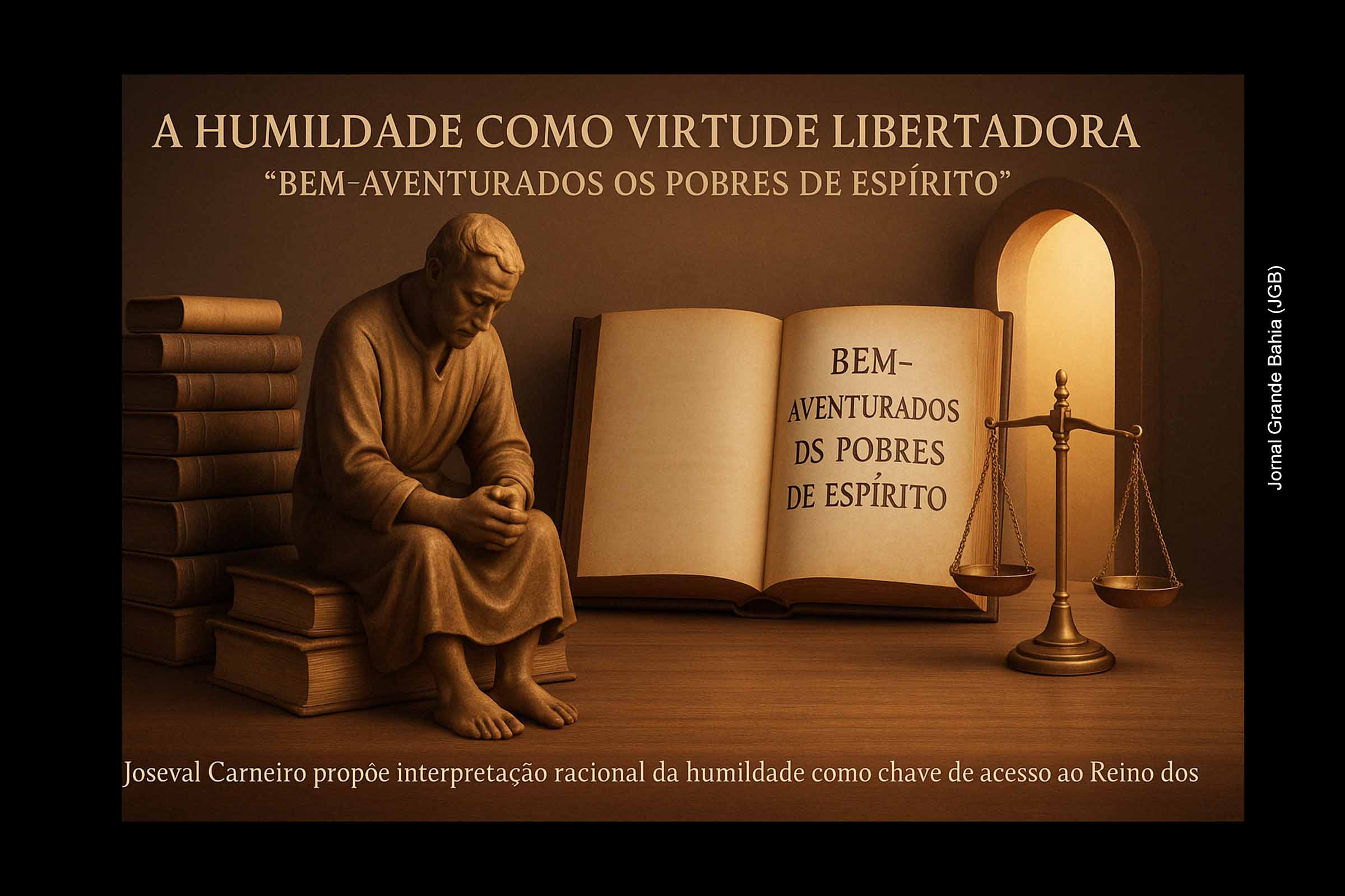 A humildade como virtude libertadora: Bem-aventurados os pobres de espírito; Confira análise de Joseval Carneiro