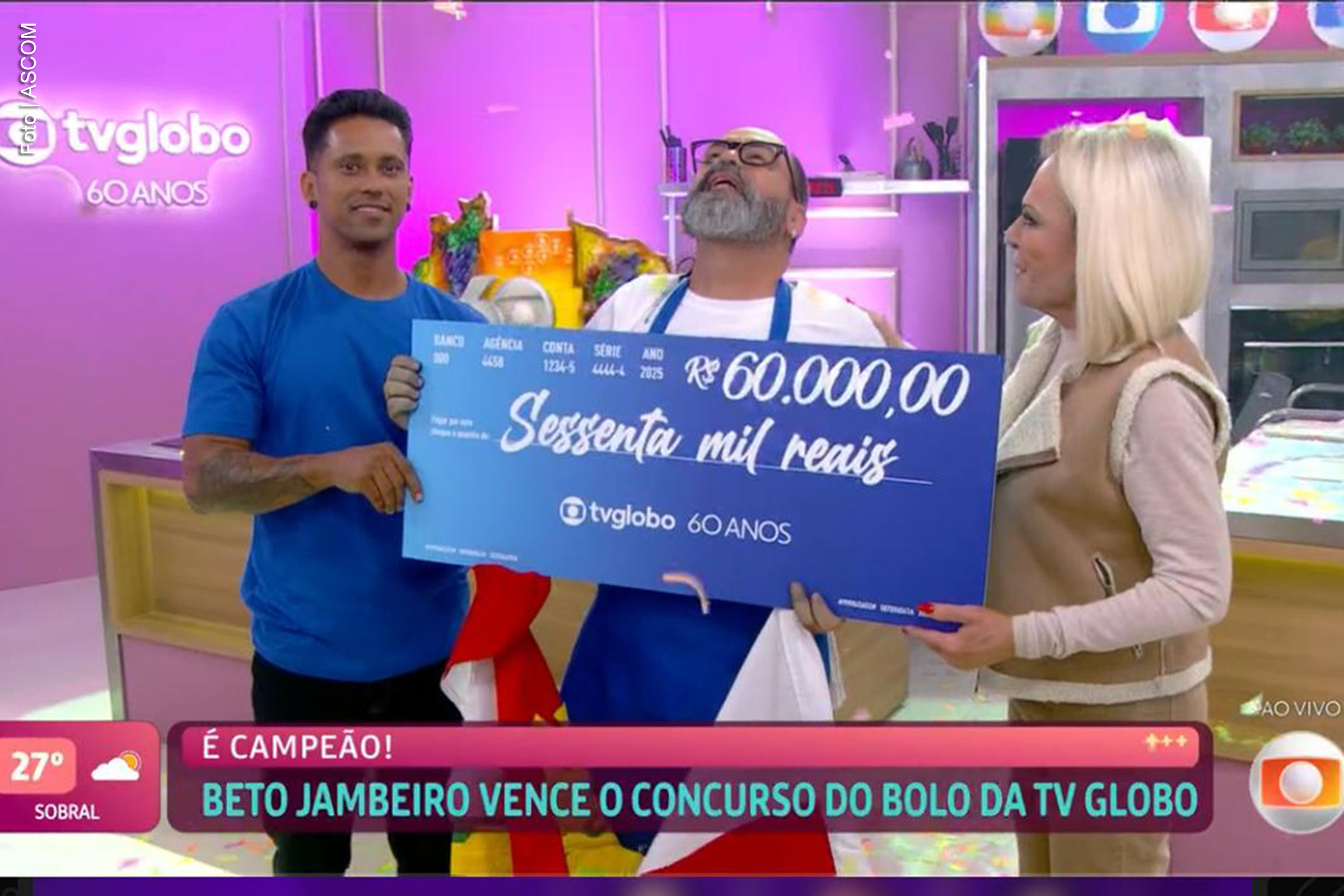 Final do programa Mais Você consagrou o confeiteiro baiano nesta sexta-feira (25/04/2025).