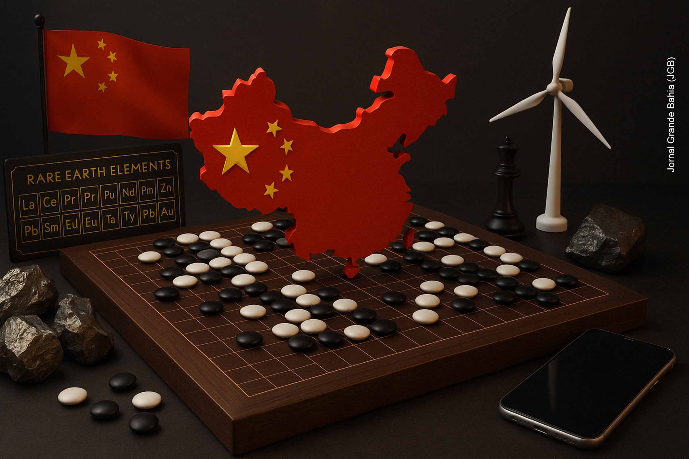 O artigo de Zilan Costa e Silva analisa a supremacia estratégica da China no controle das terras raras, insumos essenciais à tecnologia moderna, comparando-a à lógica do jogo GO — pautado por paciência, influência e ocupação gradual. A verticalização chinesa contrasta com a dependência ocidental, revelando uma disputa geopolítica baseada na soberania dos materiais. O Brasil, apesar de ter reservas, permanece à margem por falta de estrutura e visão estratégica.