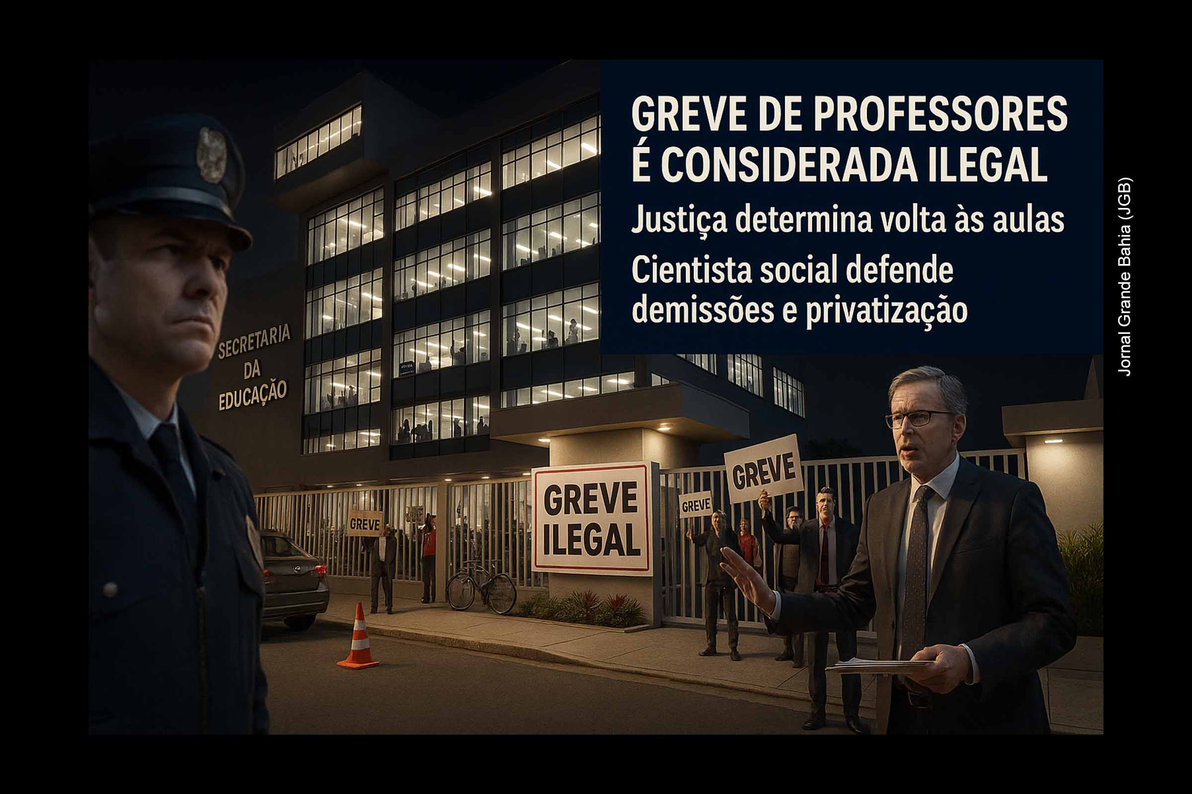 Justiça reconhece ilegalidade de greve na educação municipal em Feira de Santana e cientista social defende medidas rigorosas