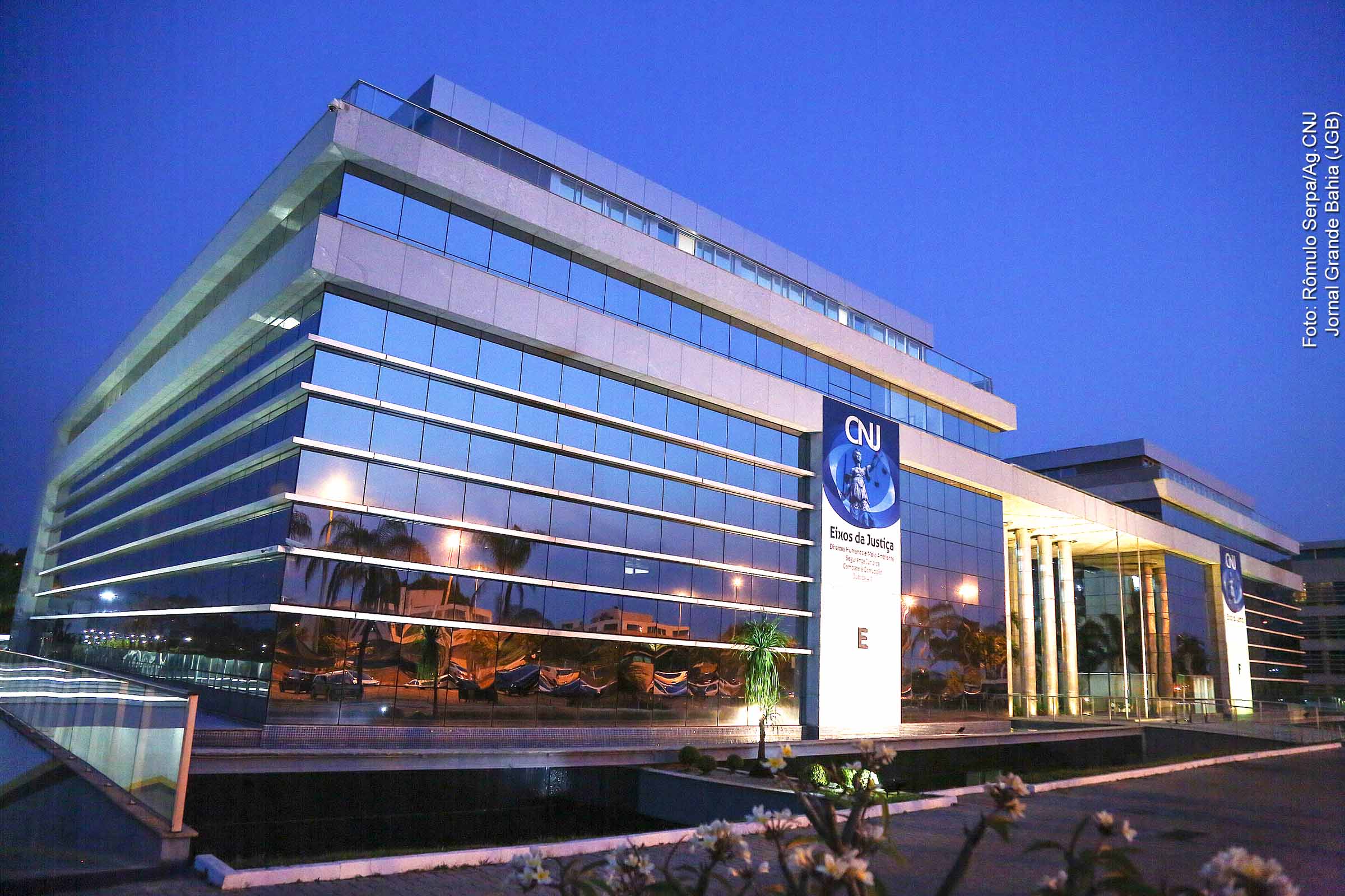 Fachada do Conselho Nacional de Justiça, em Brasília.
