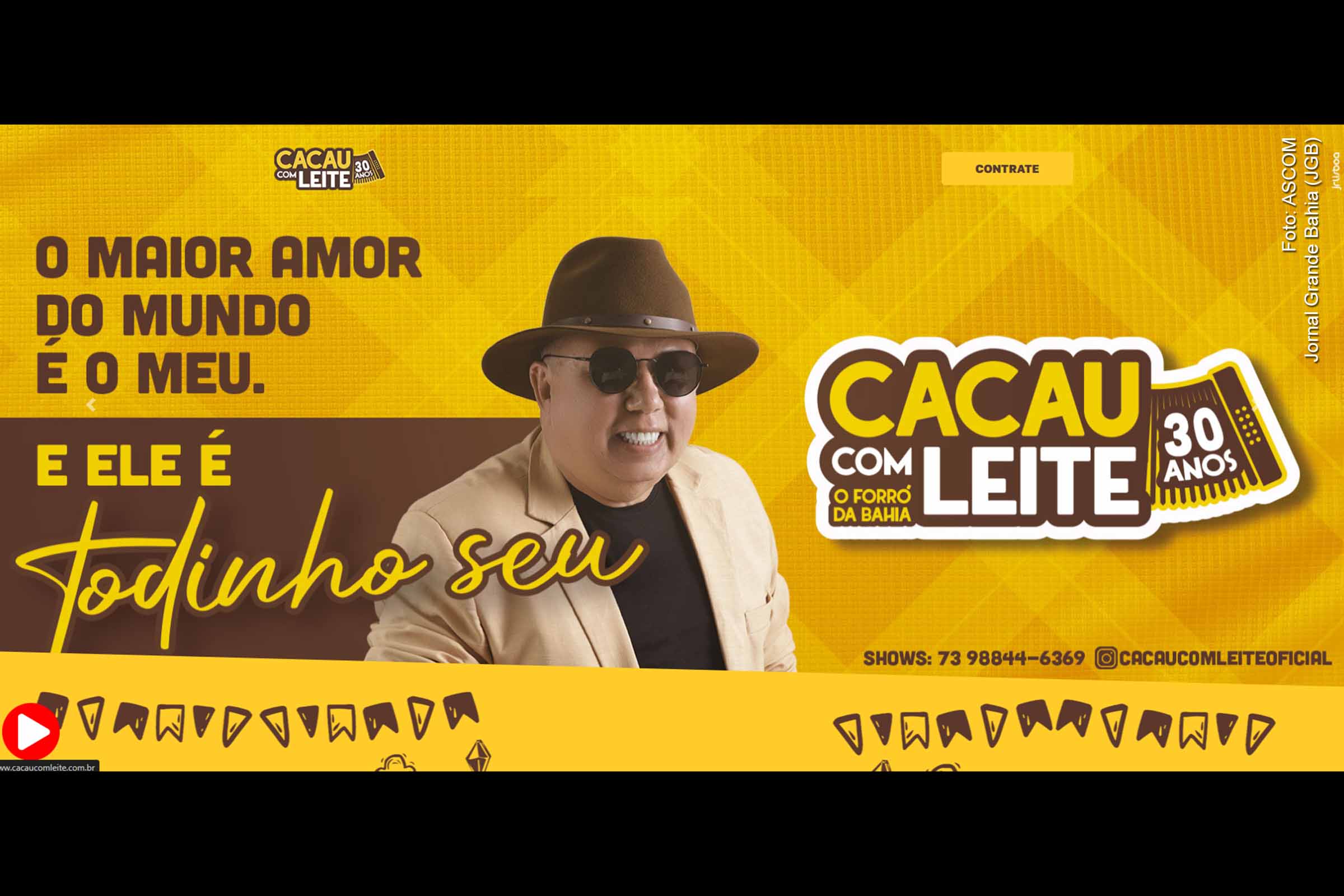 Banda Cacau com Leite intensifica agenda de shows em 2025 com apresentações no interior da Bahia e projeção nacional