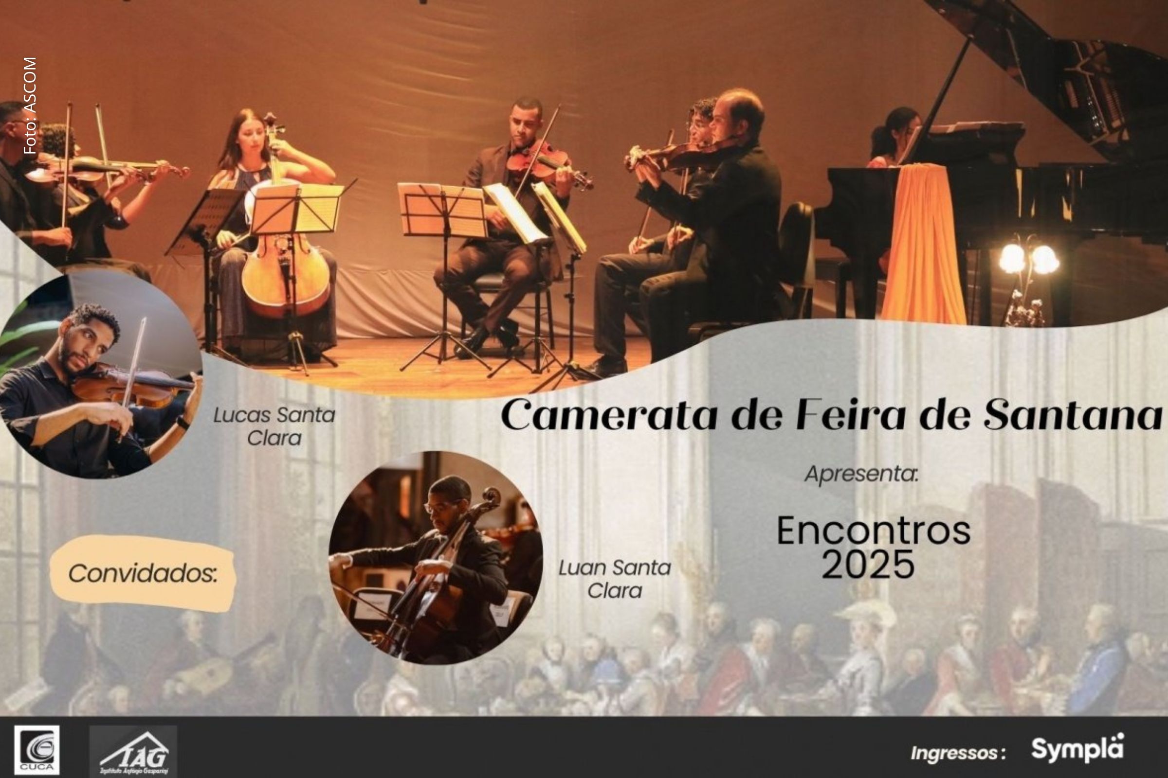 Feira de Santana: Teatro do Cuca recebe concerto “Encontros” com participação especial dos irmãos Santa Clara