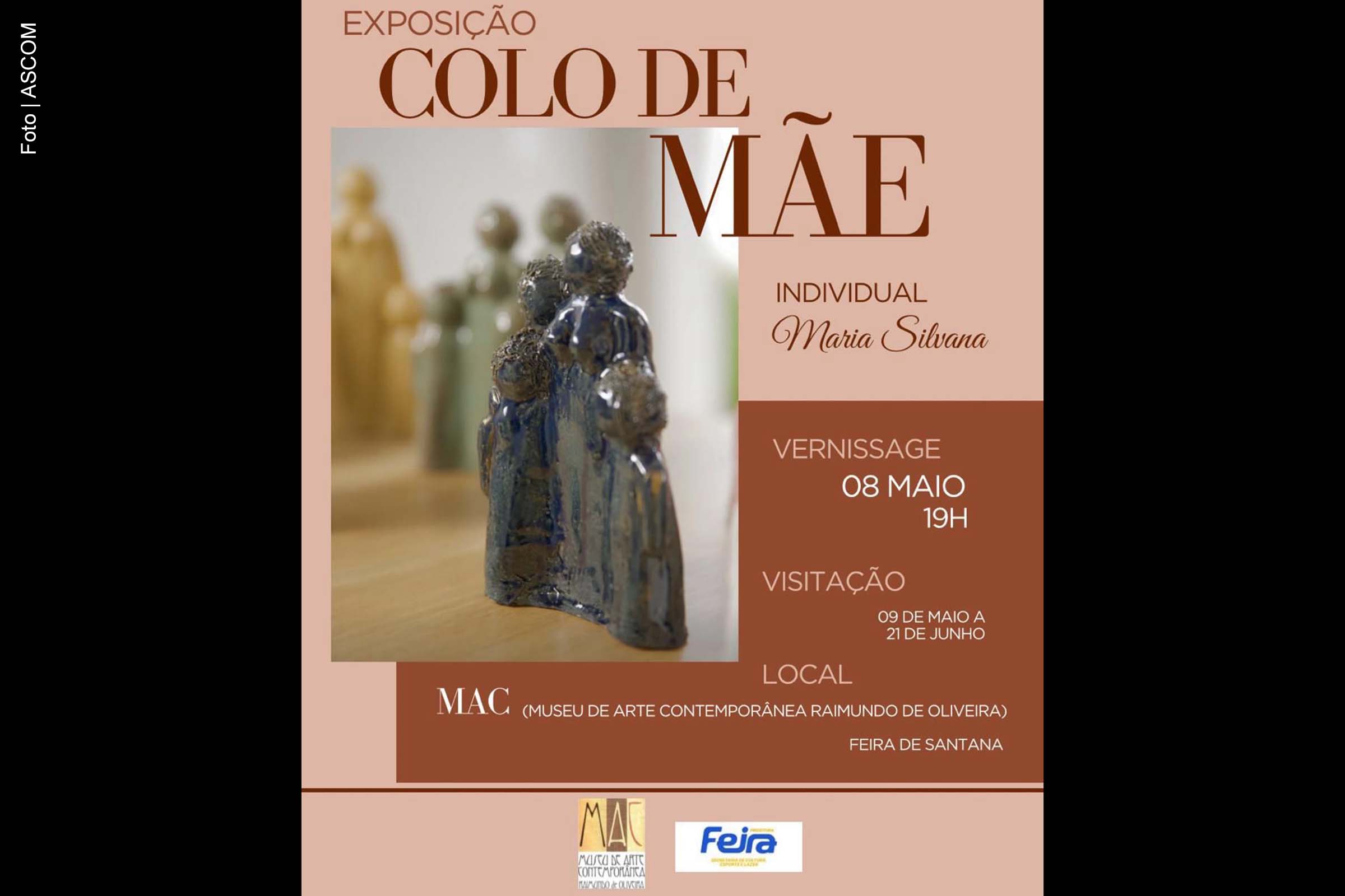 Exposição de cerâmica de Maria Silvana celebra o Dia das Mães no Museu de Arte Contemporânea Raimundo de Oliveira.