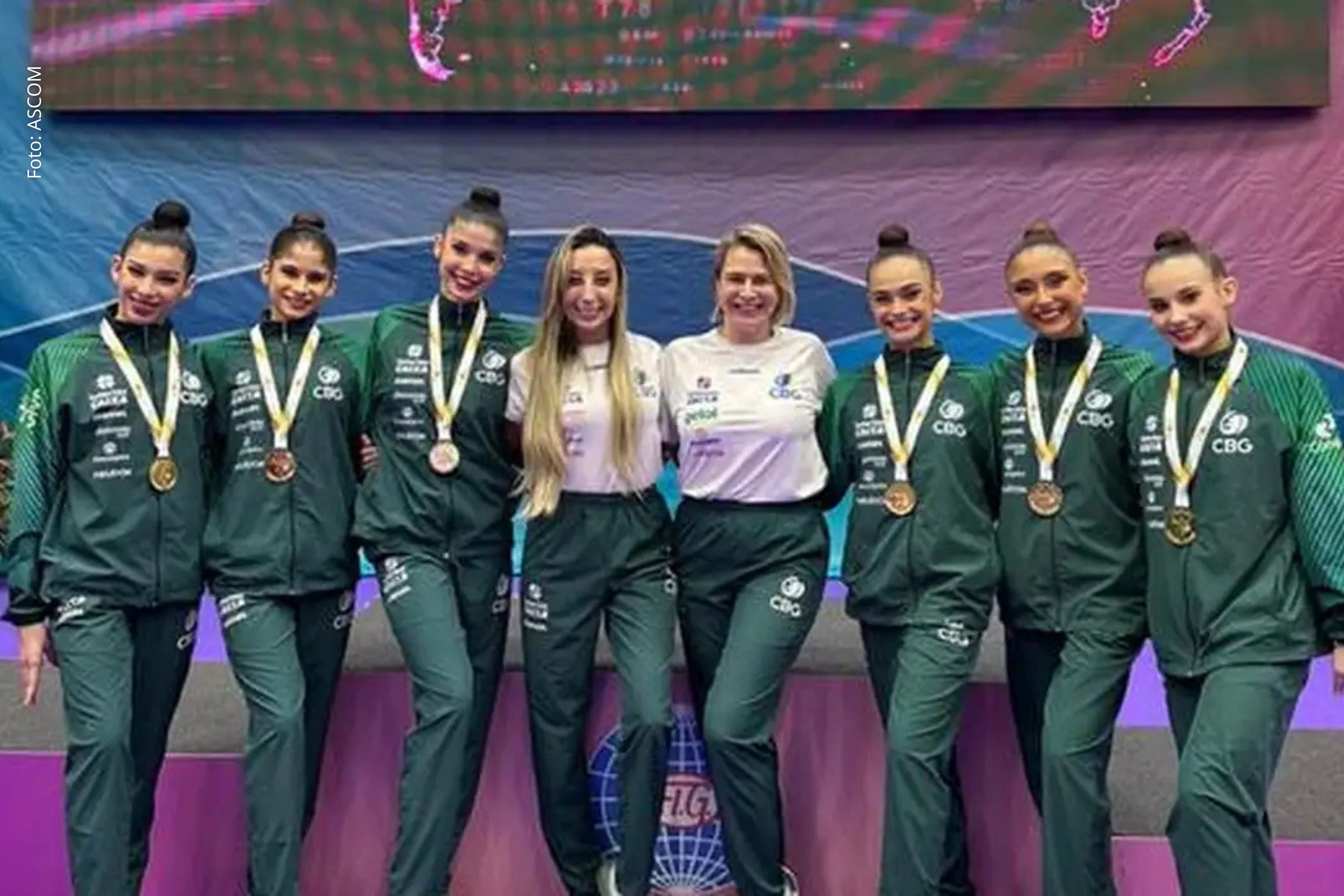 Conjunto brasileiro encerra participação com vitórias no all-around, cinco fitas e série mista.