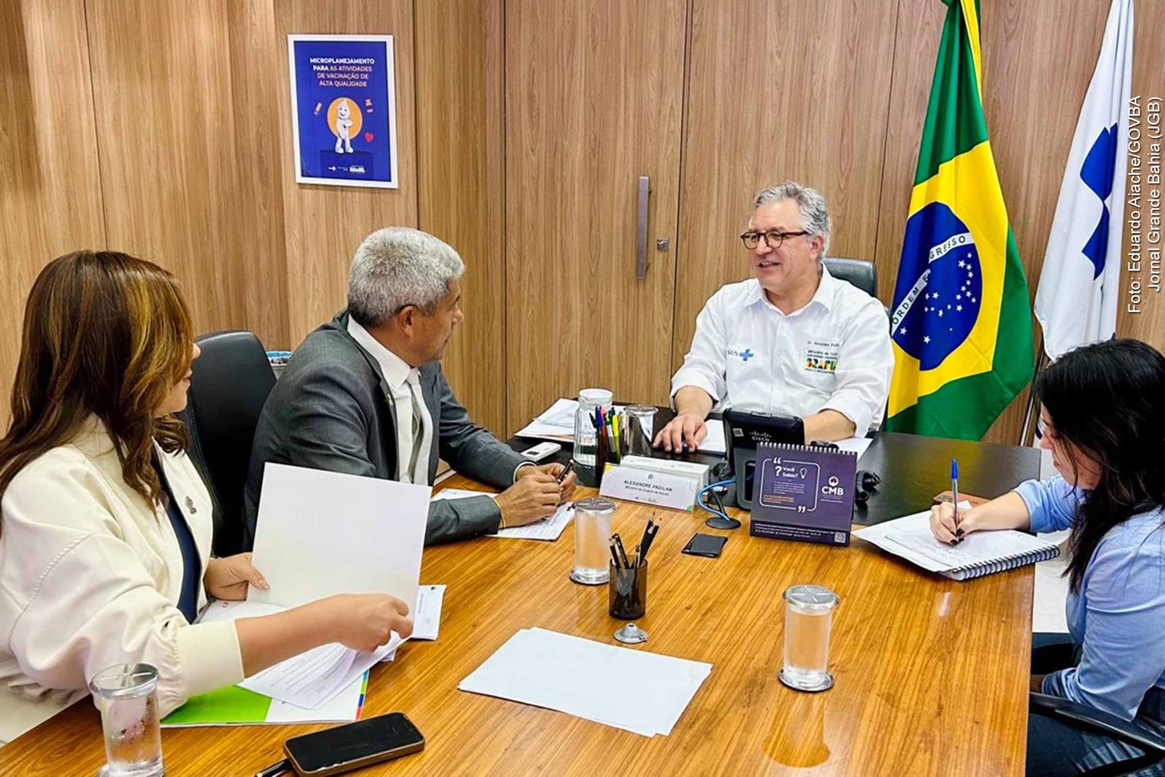 Bahia fortalece rede estadual de saúde em reunião estratégica com o Ministério da Saúde, diz governador Jerônimo