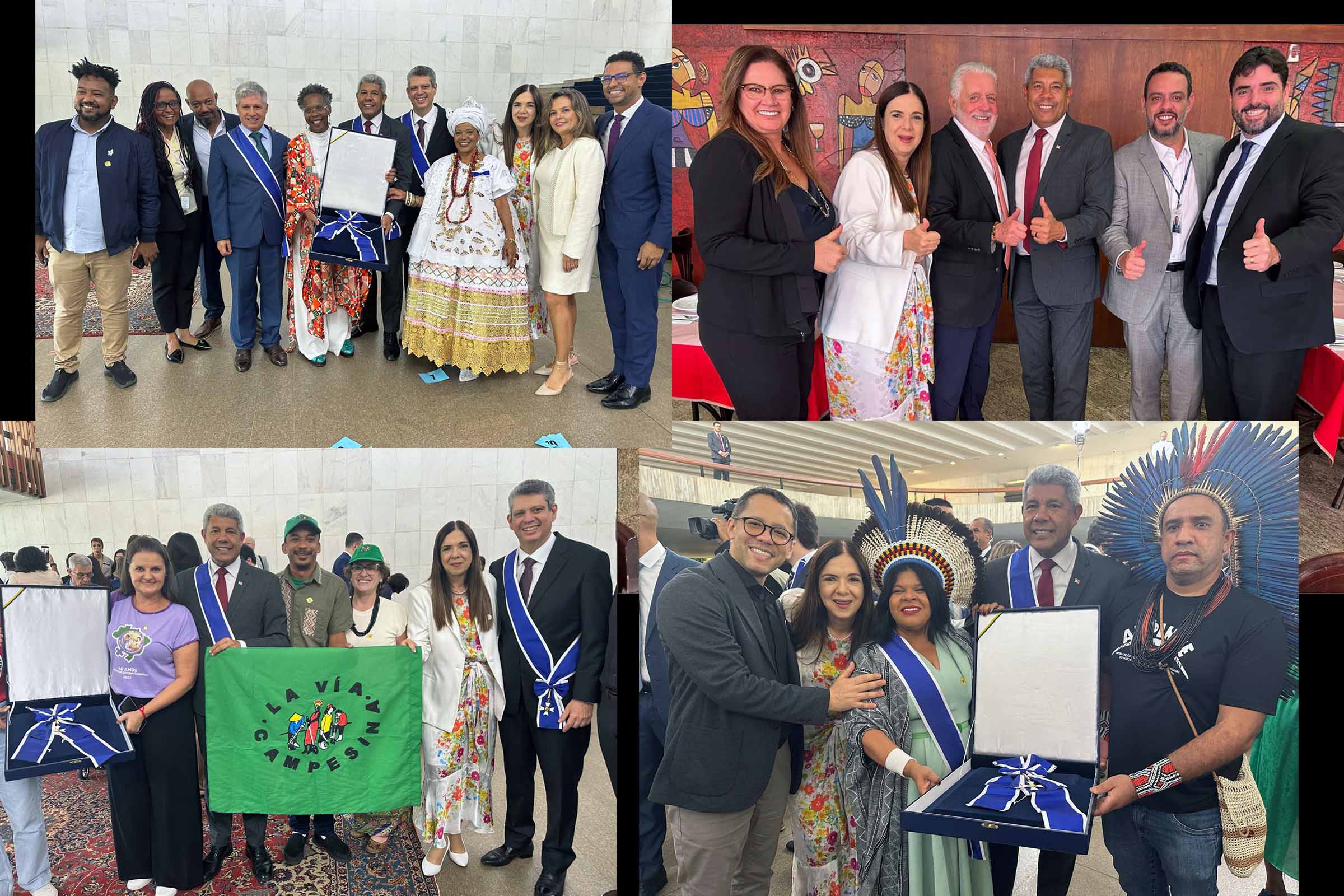O governador Jerônimo Rodrigues foi condecorado com a Grã-Cruz da Ordem de Rio Branco, maior honraria diplomática do Brasil, durante cerimônia no Palácio Itamaraty, em Brasília, nesta terça-feira (27/05/2025). A condecoração reconhece serviços prestados ao país e reforça a projeção da Bahia no cenário nacional e internacional. A solenidade contou com a presença de autoridades e diplomatas.