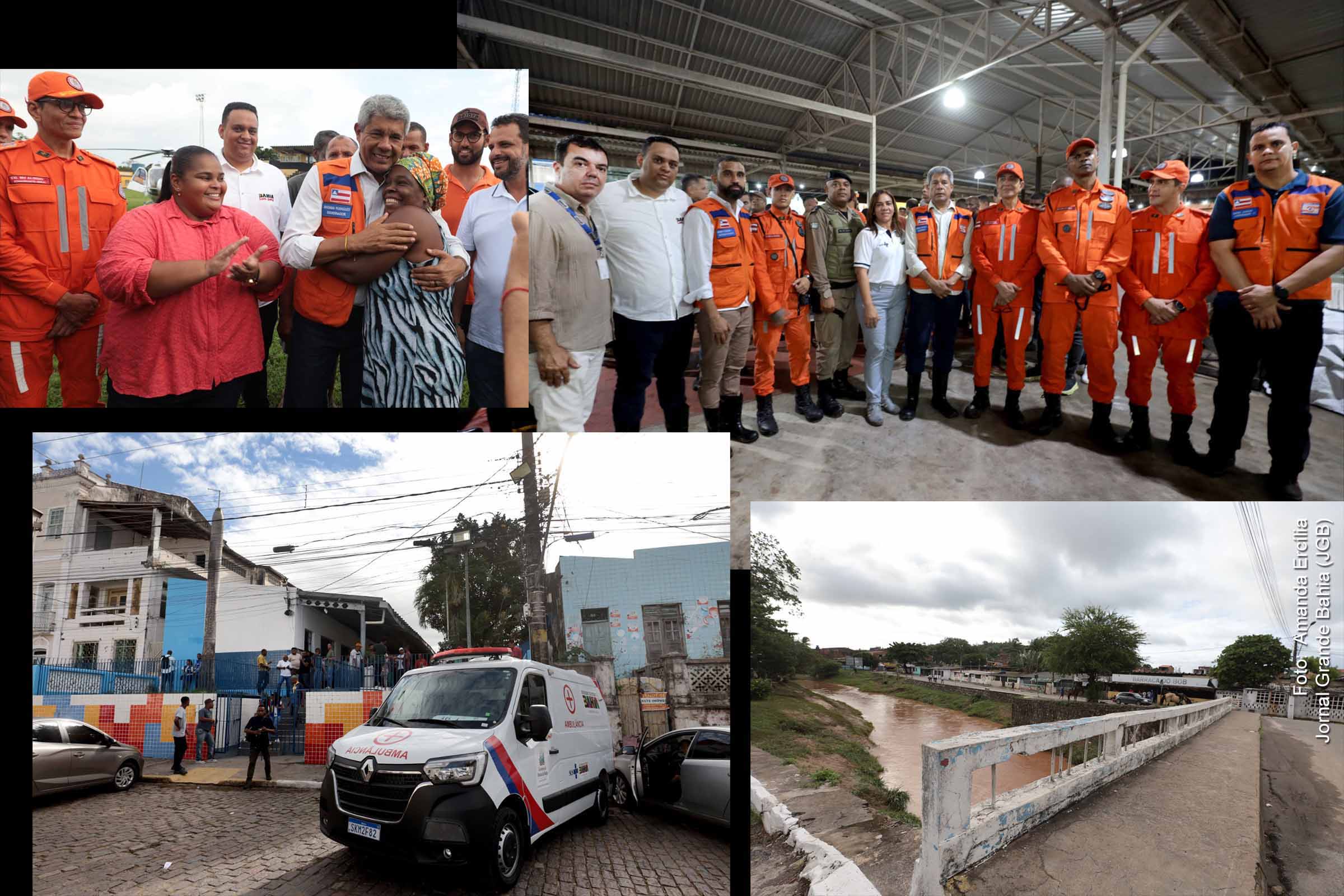 O Governo da Bahia intensificou a atuação emergencial em Santo Amaro após fortes chuvas provocarem alagamentos e afetarem centenas de famílias. O governador Jerônimo Rodrigues esteve no município neste domingo (04/05/2025), sobrevoou áreas alagadas, entregou kits humanitários e acompanhou ações coordenadas de saúde, infraestrutura, assistência social e defesa civil, reforçando a presença do Estado nas regiões atingidas.