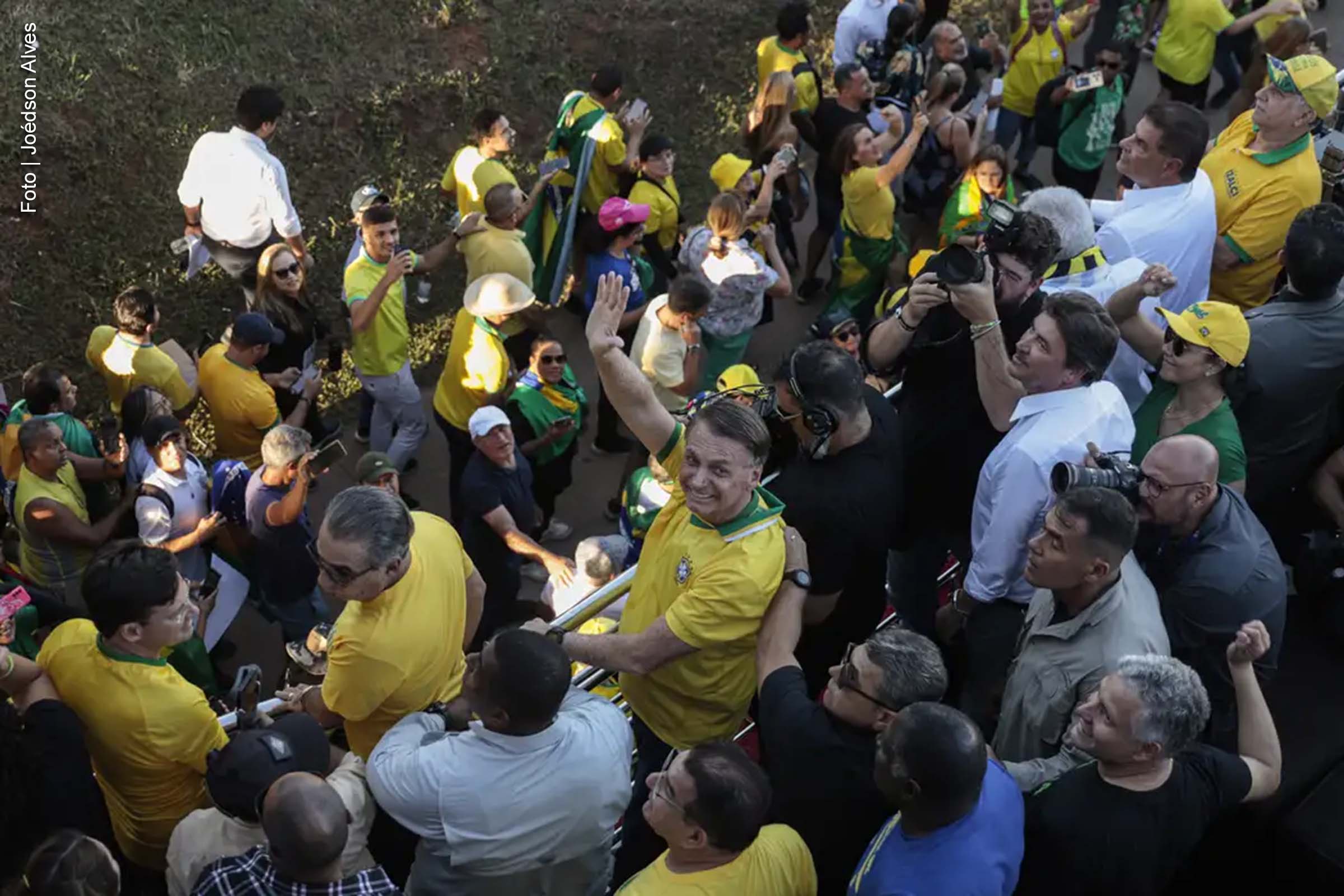 Protesto liderado por aliados do ex-presidente Jair Bolsonaro percorreu a Esplanada dos Ministérios.