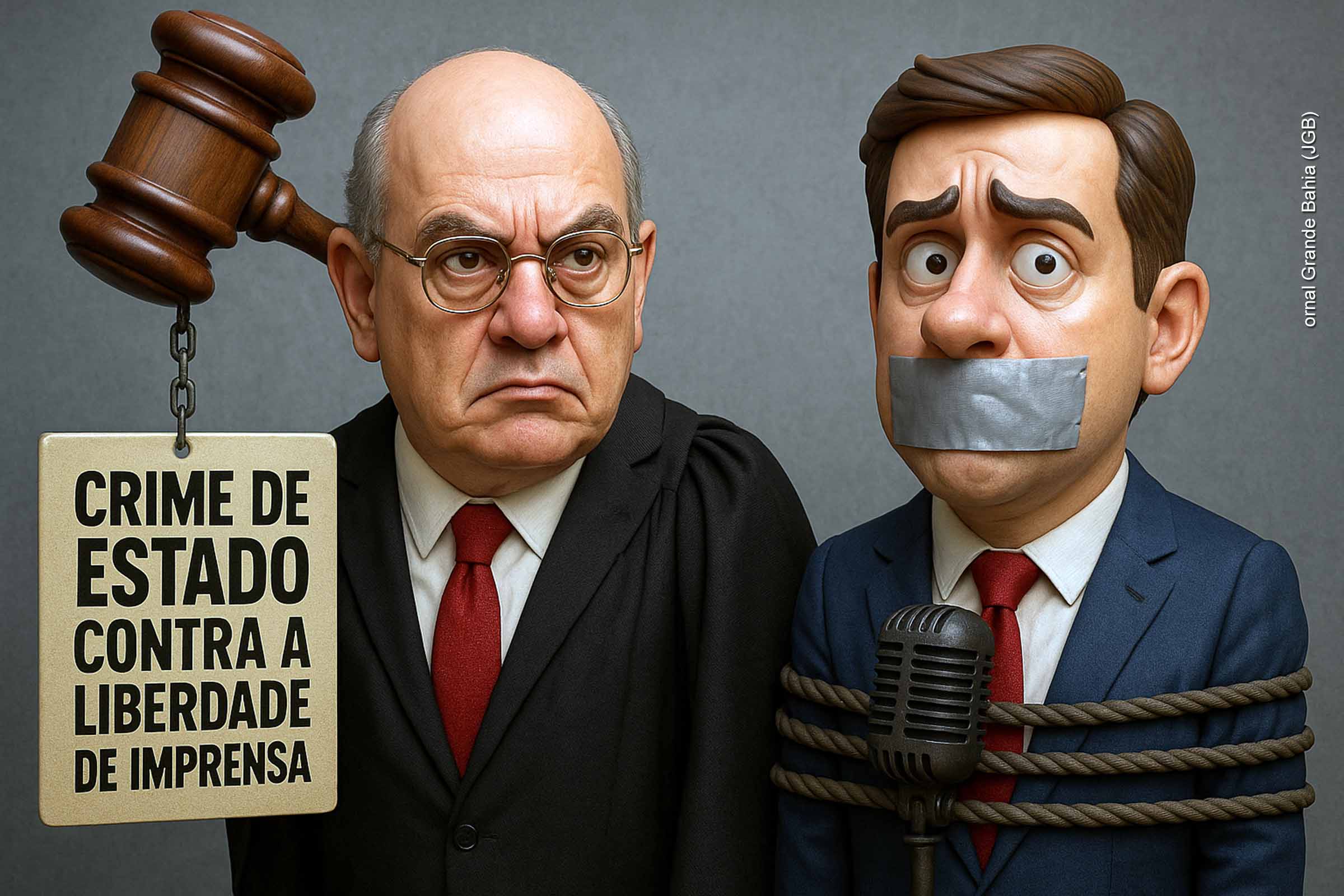 Ministro do STF Gilmar Mendes reage a possibilidade de sanções dos EUA contra Alexandre de Moraes e ignora acusações de Crime de Estado Contra a Liberdade de Imprensa