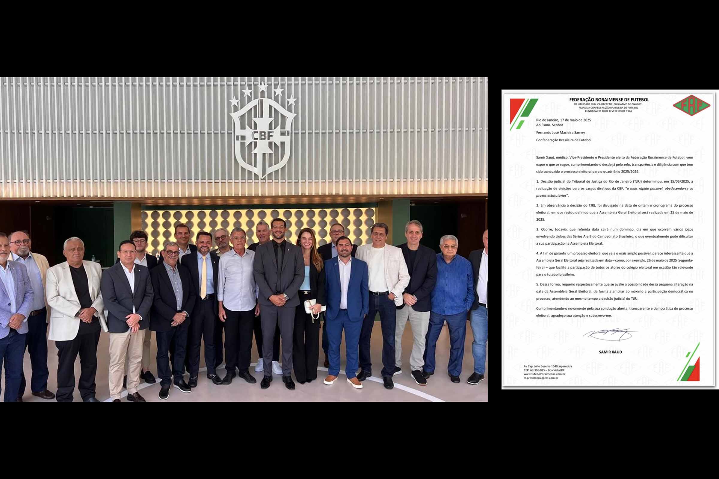 Samir Xaud oficializou sua candidatura à presidência da CBF com apoio de 25 federações e 10 clubes, tornando-se o único postulante ao cargo. A eleição, marcada para 25 de maio, deve ocorrer de forma protocolar. Apesar do respaldo entre as federações, a candidatura enfrenta resistência de clubes das Séries A e B, que criticam a falta de participação no processo. A atuação do STF e o histórico político de Xaud também geram questionamentos.