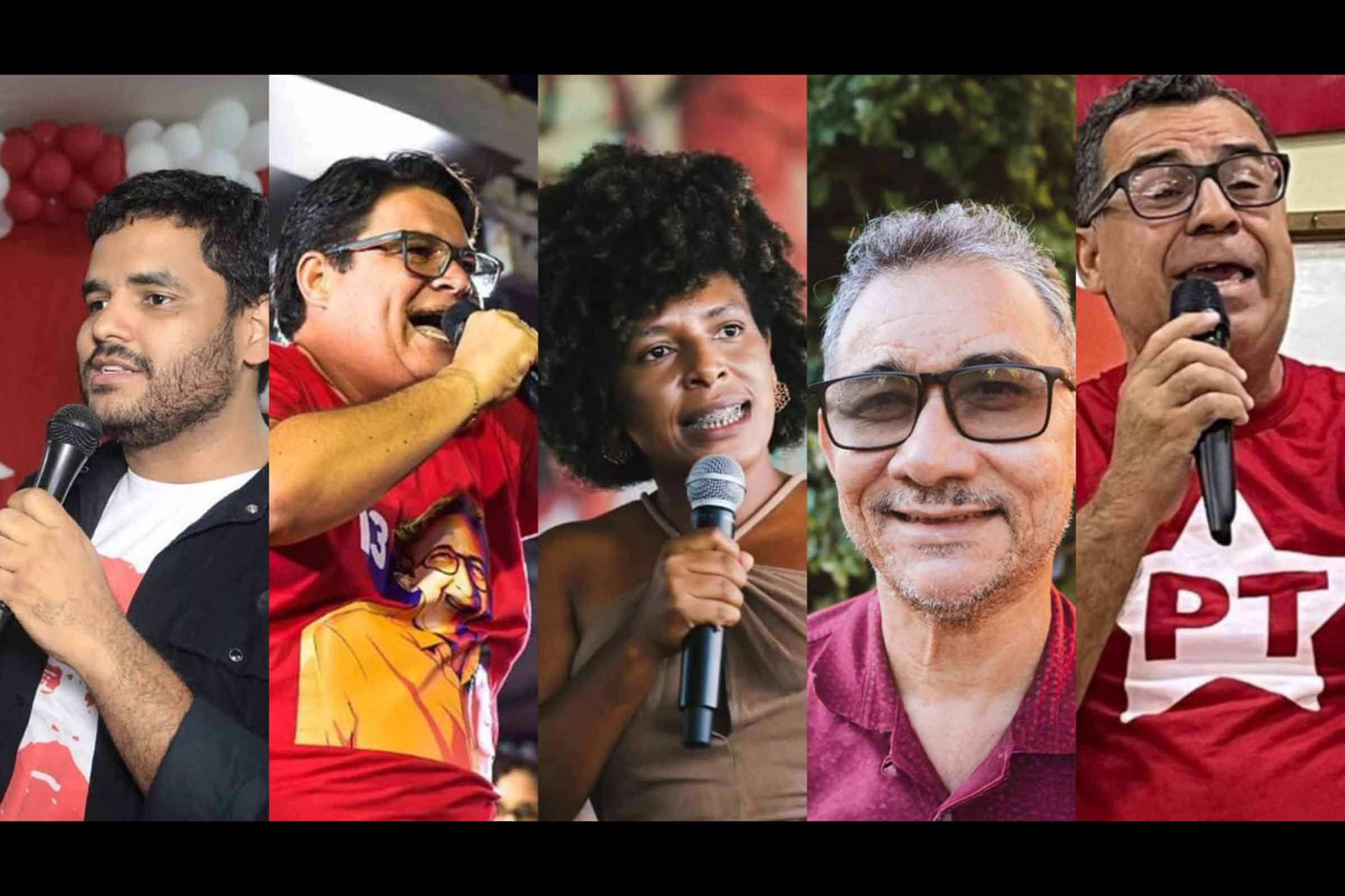 Pré-candidatos à presidência estadual do PT anunciam apoio conjunto a Tássio Brito, atual secretário de Finanças da sigla na Bahia. Alinhamento fortalece articulação liderada por Jaques Wagner.