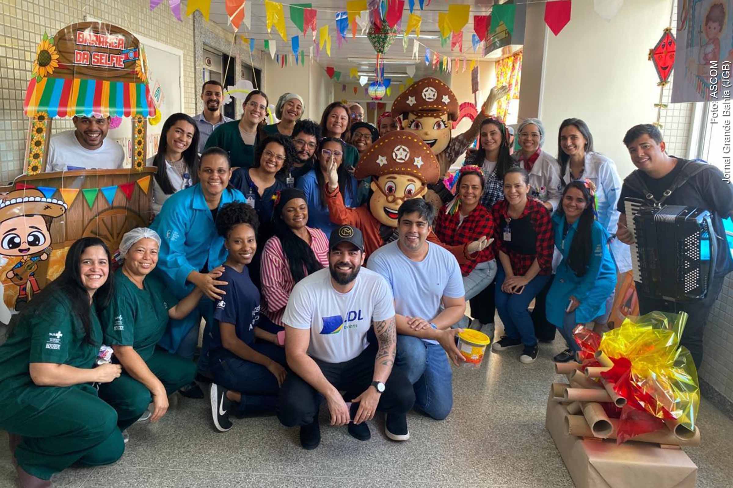 CDL Jovem leva tradição junina e solidariedade a hospitais pediátricos de Feira de Santana