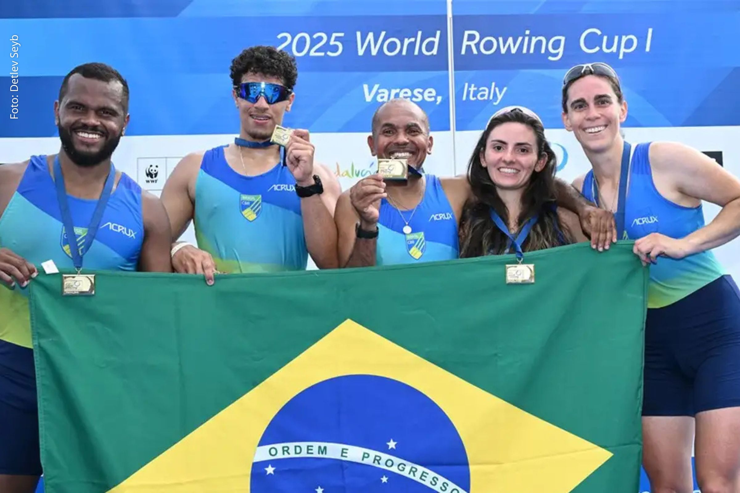 Duas medalhas de ouro e uma de bronze foram obtidas em provas paralímpicas na Itália.