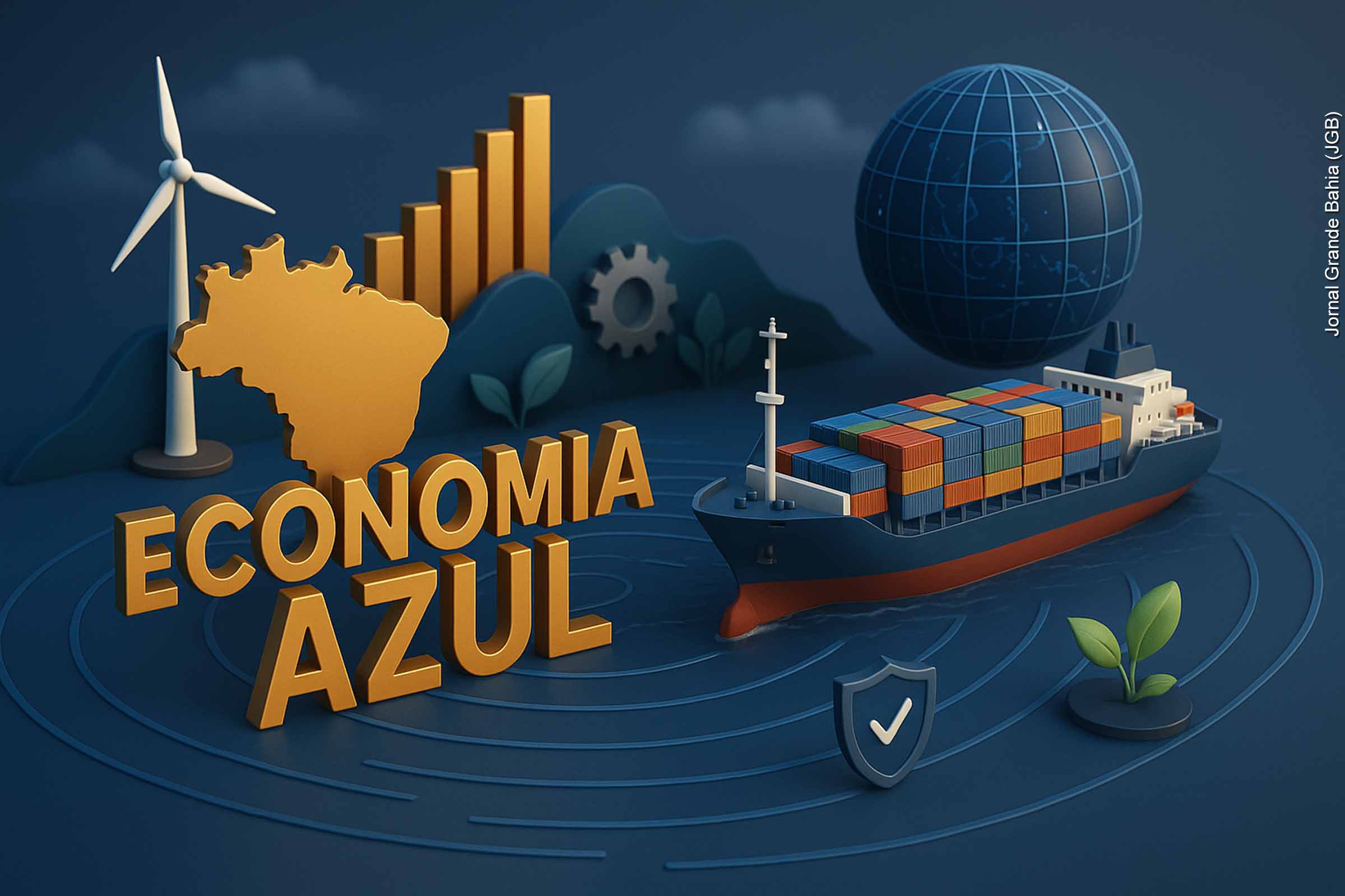 Com 7.367 km de costa e mais de 10 mil km de vias navegáveis, o Brasil tem na Economia Azul um vetor estratégico de crescimento. O transporte marítimo responde por mais de 80% do comércio global e movimentou US$ 492,5 bilhões em 2024. Apesar de sua eficiência, o setor enfrenta desafios ambientais e operacionais, exigindo inovação, digitalização e compromisso com a sustentabilidade na chamada Amazônia Azul, como denomina a Marinha brasileira.