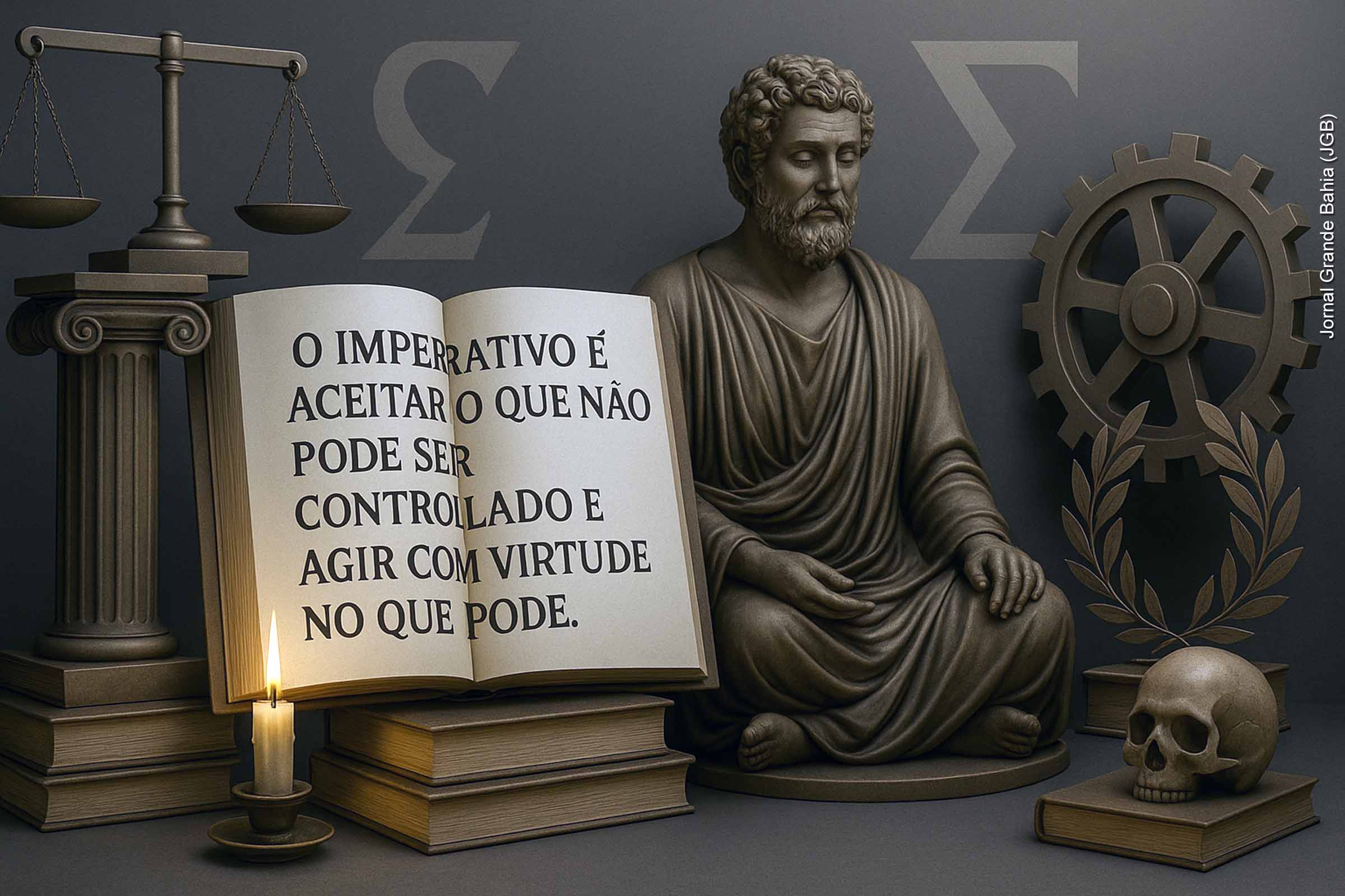 Aceitar com serenidade aquilo que foge ao nosso controle e agir com virtude naquilo que nos cabe é o fundamento da liberdade interior, segundo os principais pensadores da tradição estoica.