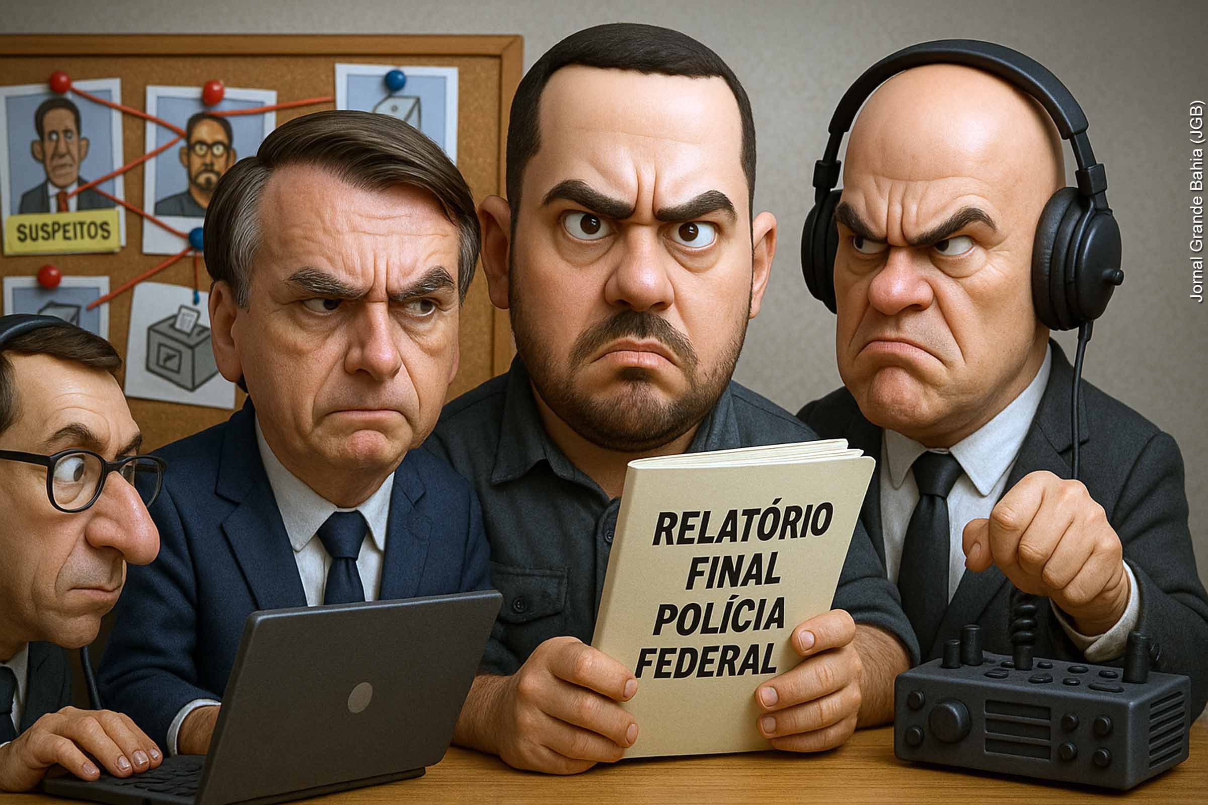 O relatório final da Polícia Federal sobre o caso "Abin Paralela", divulgado nesta quarta-feira, 19/06/2025, concluiu que Jair Bolsonaro e Carlos Bolsonaro integravam uma organização criminosa que utilizou a Abin para espionagem clandestina de opositores. O inquérito resultou no indiciamento de cerca de 30 pessoas, incluindo Carlos Bolsonaro e Alexandre Ramagem. A PF indicou que o ex-presidente foi o principal beneficiário das ações e que a agência foi usada para descreditar o sistema eleitoral. O caso tem desdobramentos conectados a outras investigações sobre trama golpista e obstrução da justiça.