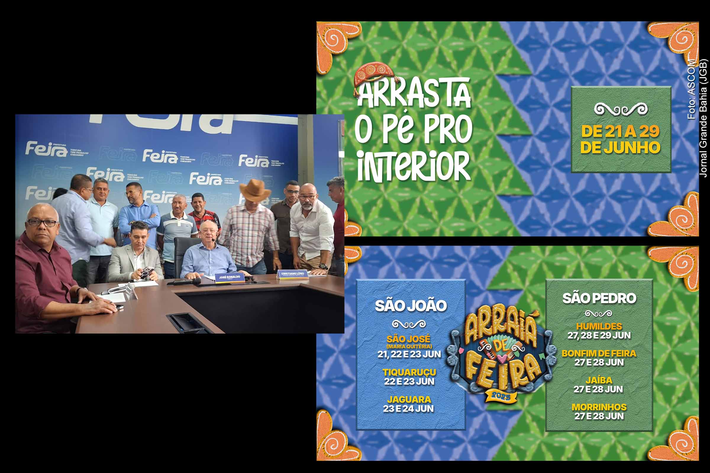 Prefeito José Ronaldo anuncia programação dos Festejos Juninos de 2025 de Feira de Santana com foco em cultura popular e economia descentralizada