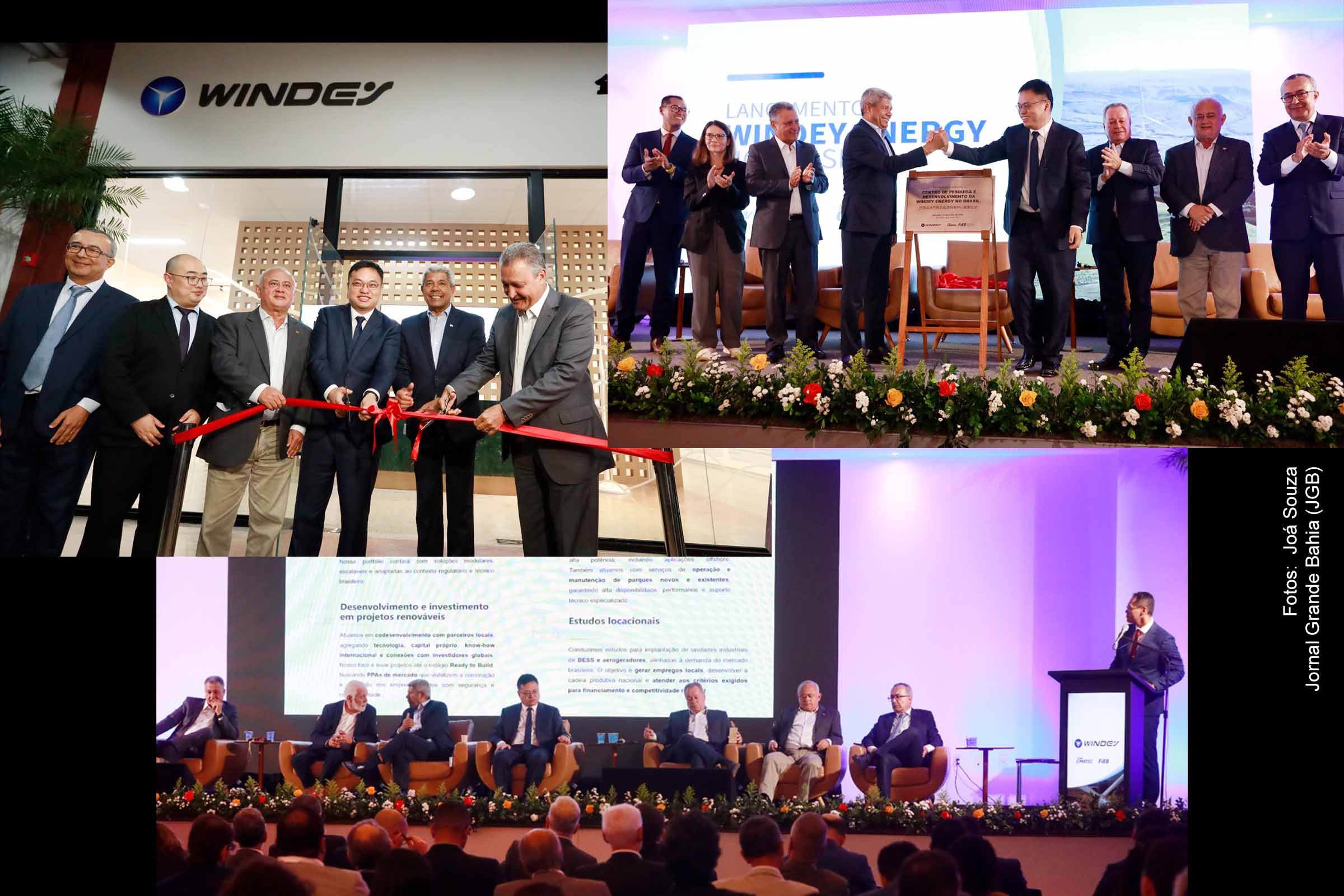 Windey Energy inaugura escritório e centro de pesquisa em energia eólica na Bahia; Governador Jerônimo e ministro Rui Costa participam da solenidade