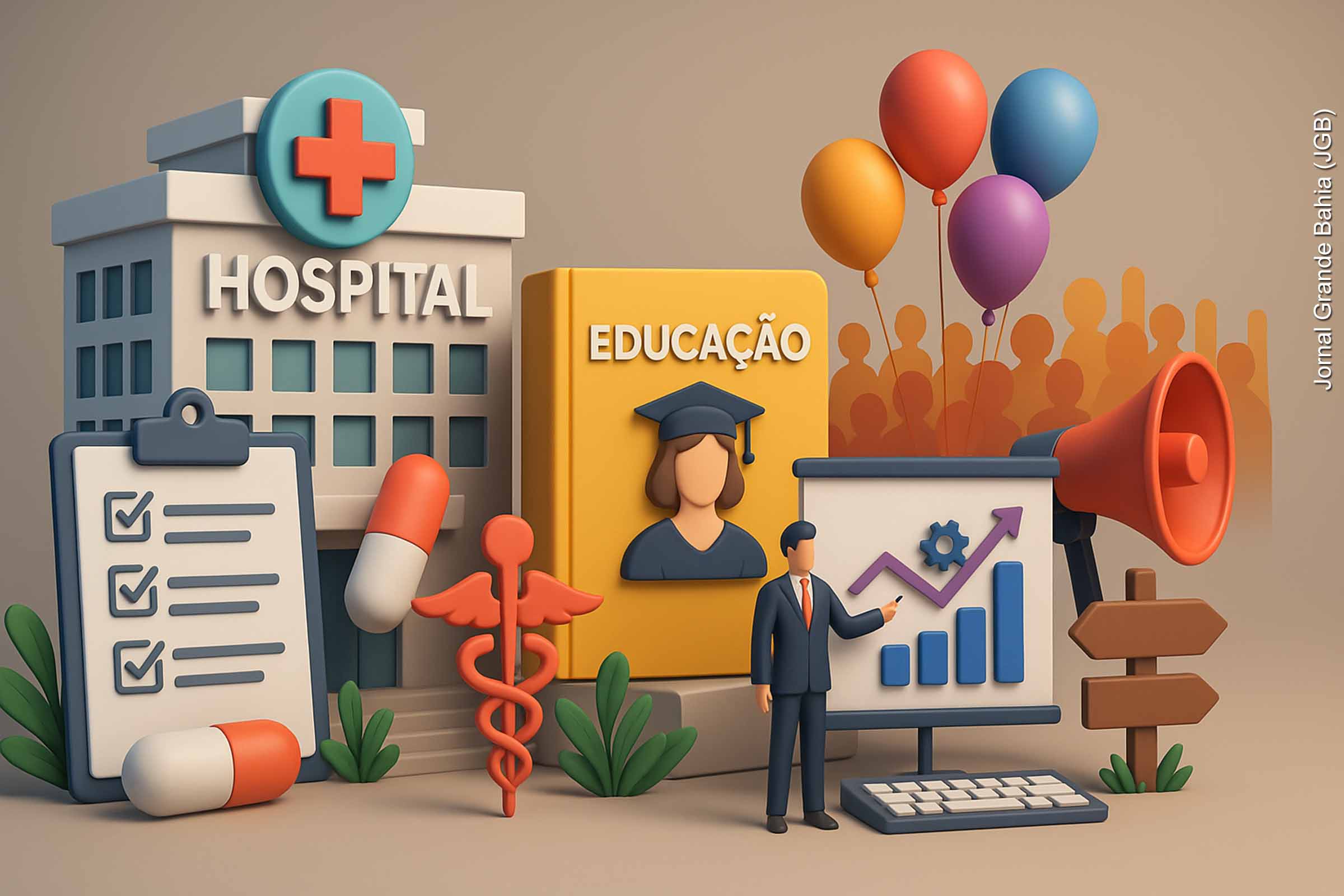 O “Governo Ronaldo destacou nesta quinta-feira (03/07/2025) avanços estratégicos na saúde, como o novo hospital municipal e os indicadores do Hospital da Mulher; medidas na educação com novas leis sancionadas; oferta de cursos gratuitos pela Casa do Trabalhador; e os preparativos logísticos para o desfile do Bando Anunciador. A gestão municipal reafirma seu compromisso com políticas públicas estruturantes.