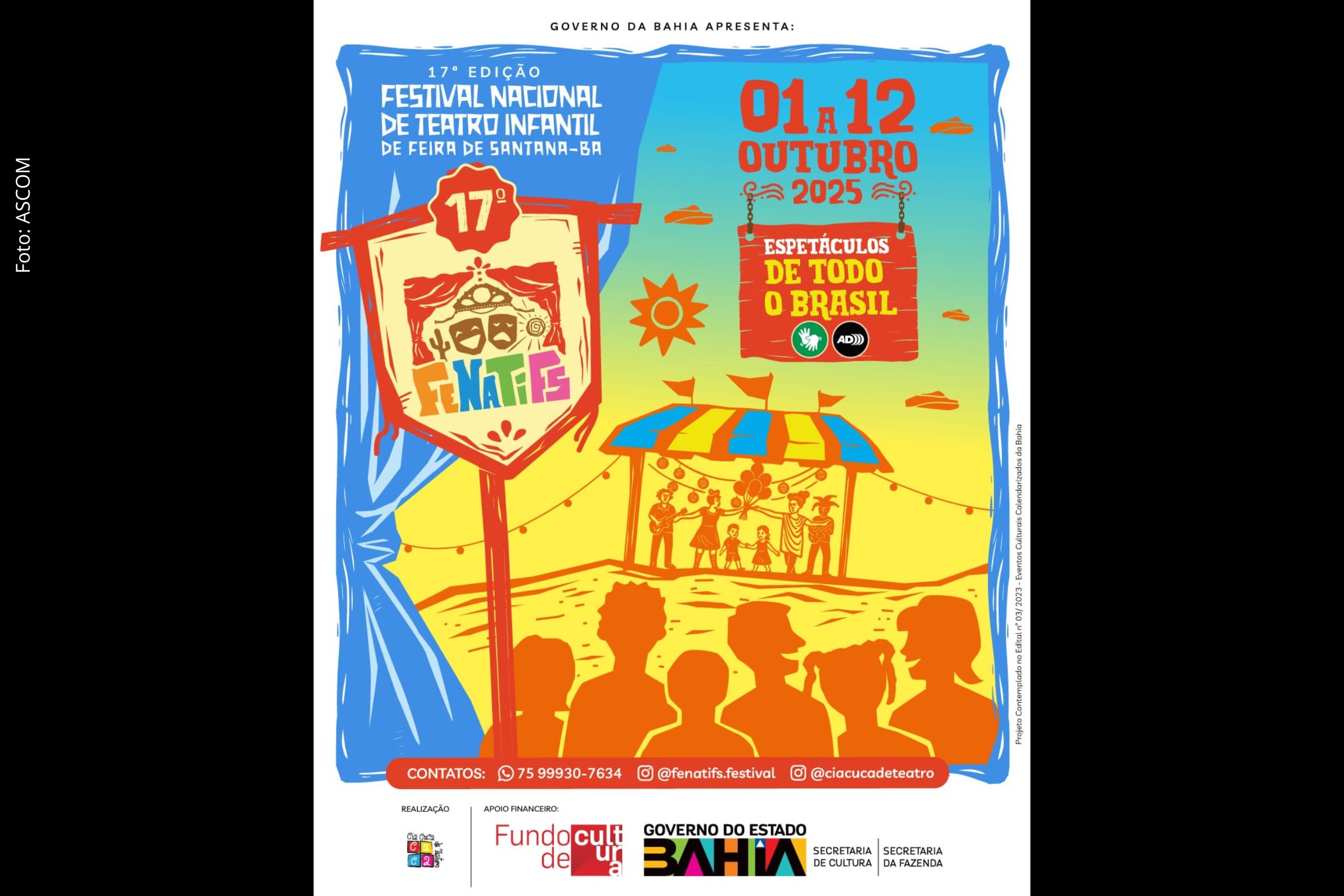 Festival será realizado entre os dias 1º e 12 de outubro e reunirá grupos de todas as regiões do Brasil.