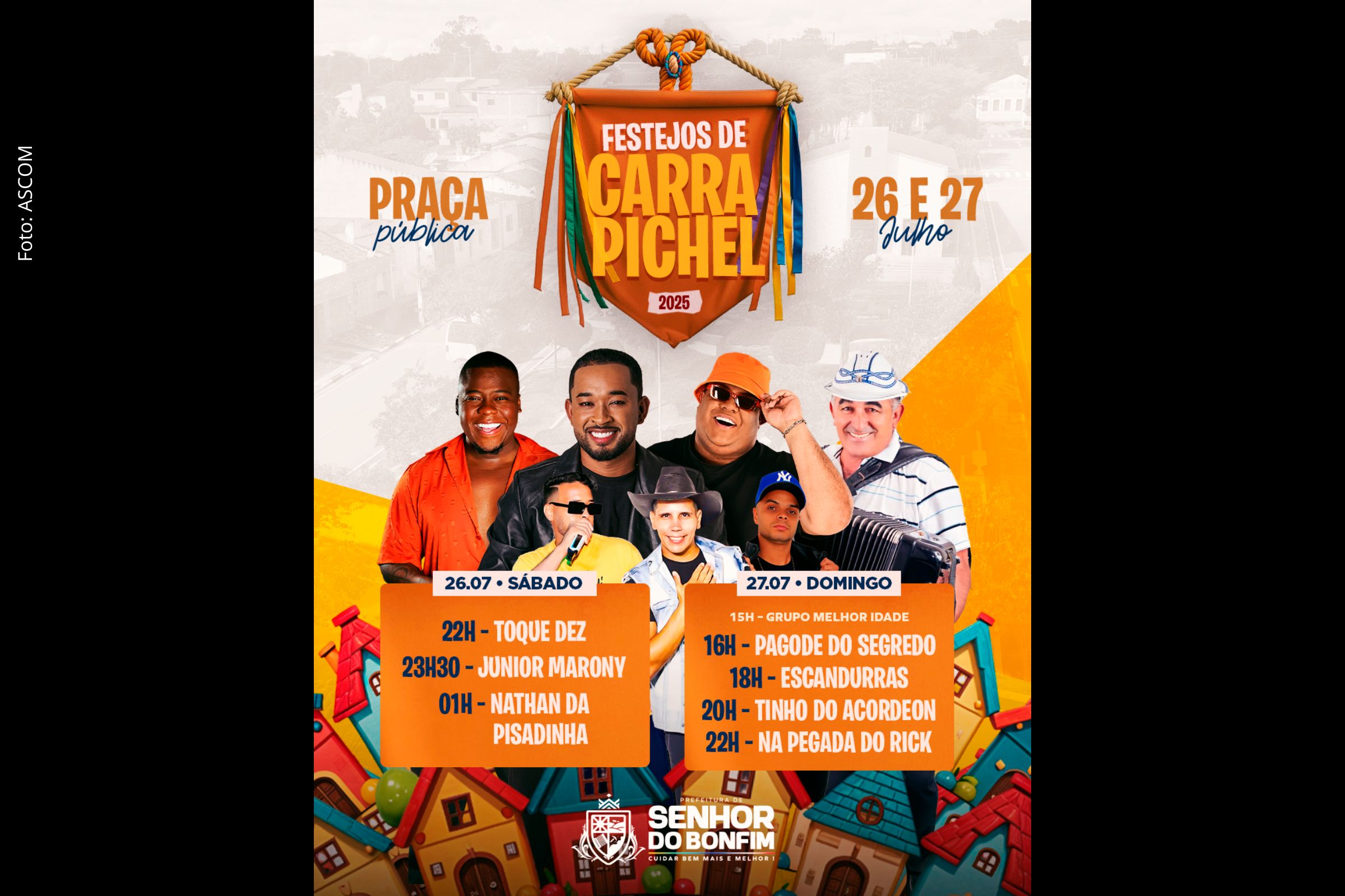 Evento terá dois dias de atrações culturais e shows promovidos pela Prefeitura de Senhor do Bonfim.