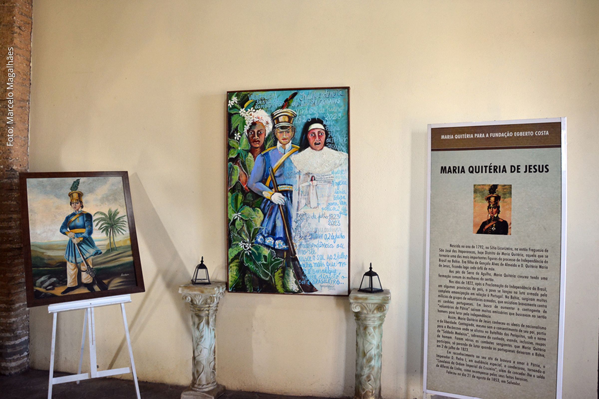 Feira de Santana: Casarão Olhos d’Água recebe tela em homenagem às heroínas da Independência da Bahia