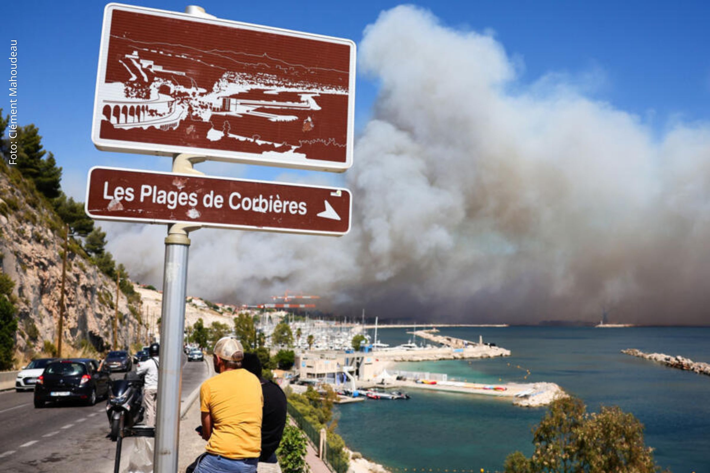 França: Incêndios florestais atingem Marselha e provocam evacuação de moradores e fechamento do aeroporto