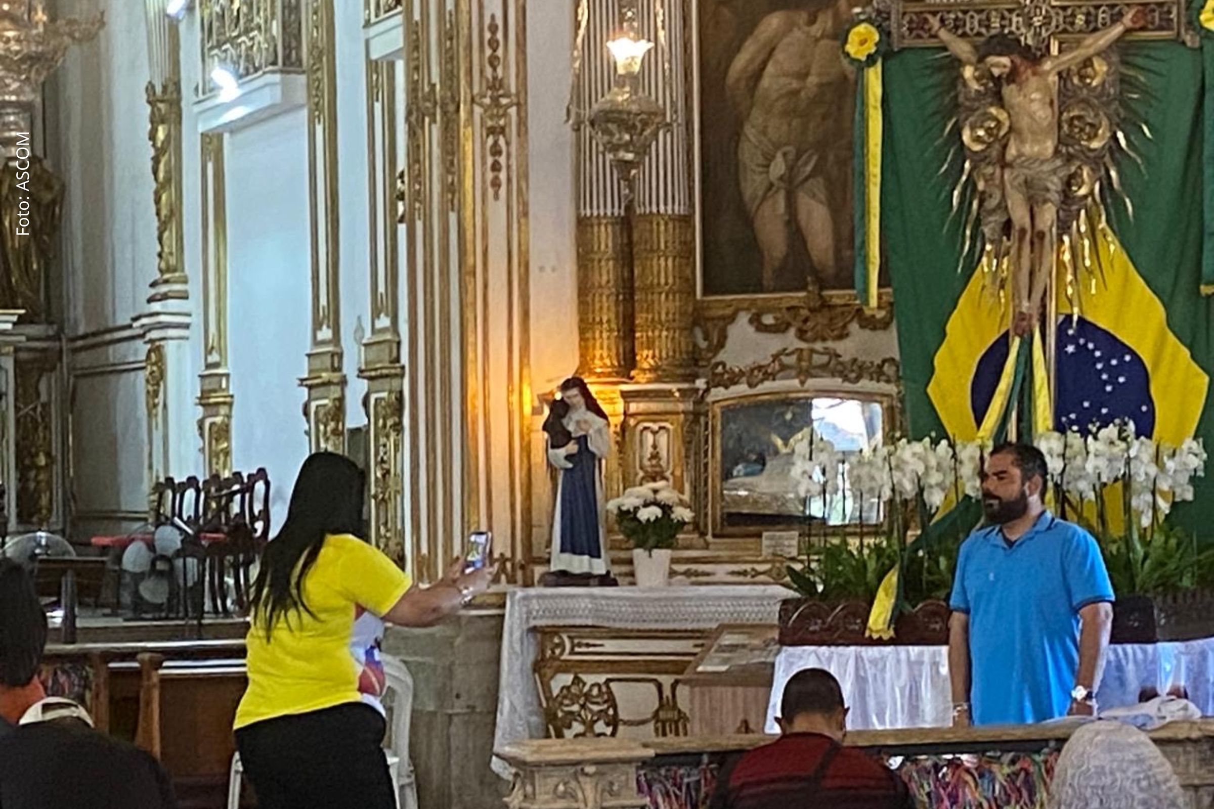 Celebração de 280 anos da chegada da imagem do santo movimenta fiéis e visitantes.