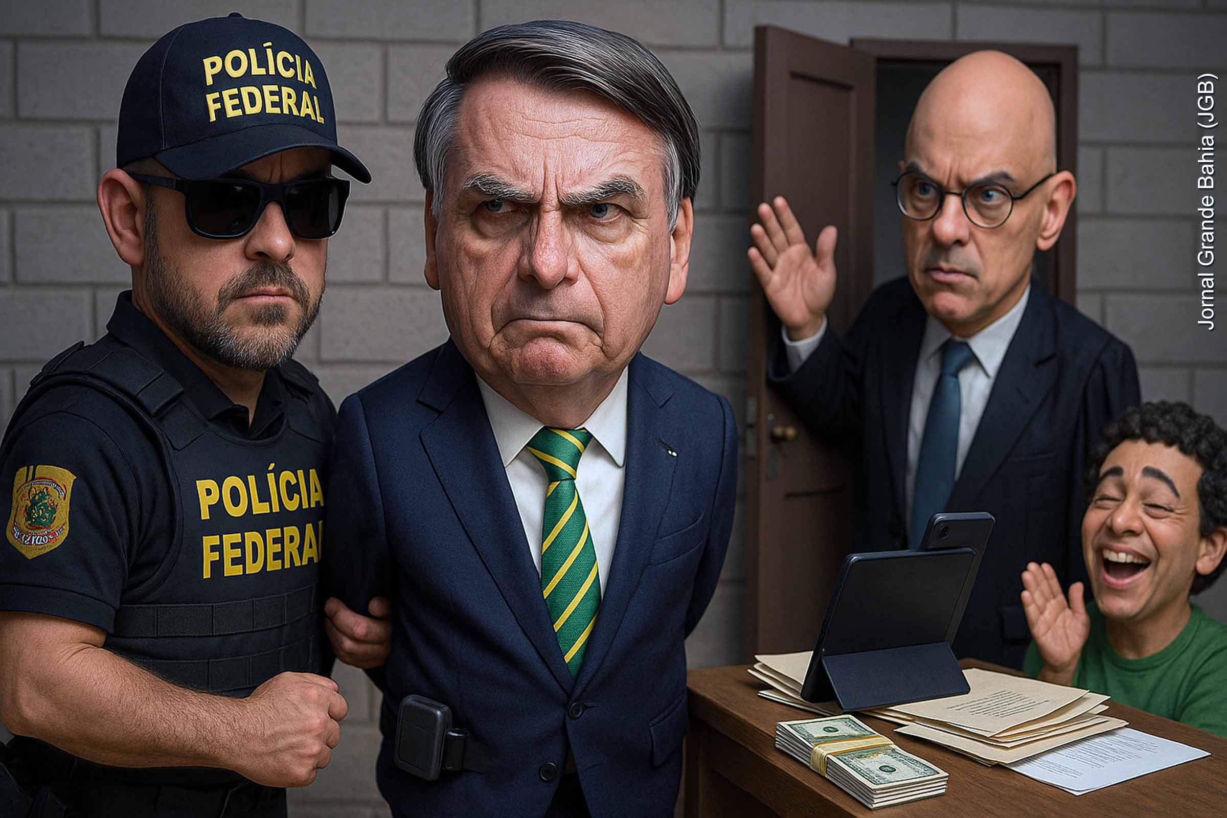 PF cumpre mandados contra Jair Bolsonaro; Ex-presidente é obrigado a usar tornozeleira eletrônica e proibido de falar com filho