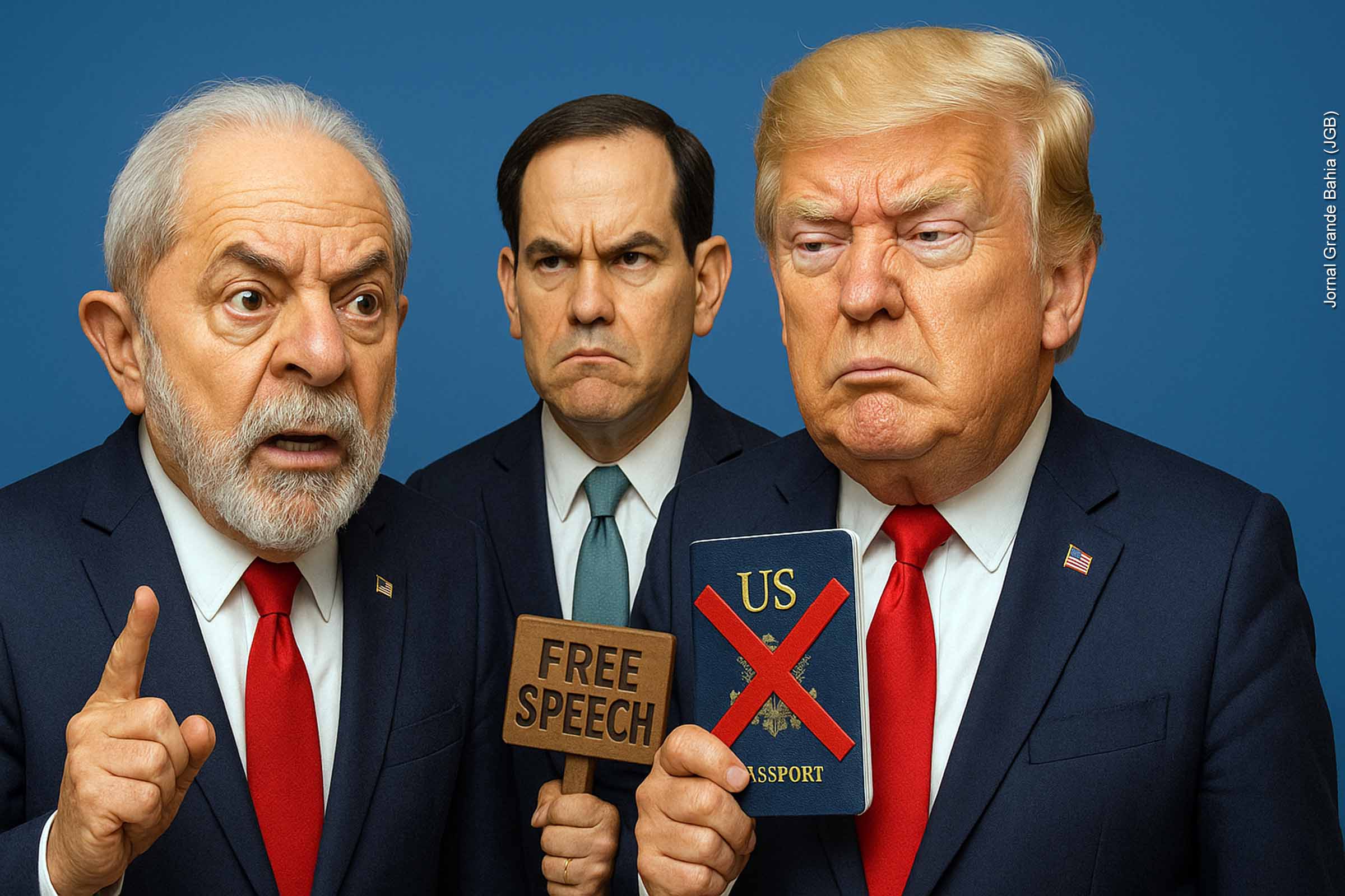 A crise diplomática entre Brasil e Estados Unidos se intensificou após a revogação dos vistos de ministros do STF e familiares, determinada pelo governo Trump. O presidente Lula classificou a medida como arbitrária e reafirmou a defesa da soberania nacional e do Estado Democrático de Direito. Em paralelo, Bolsonaro enfrenta medidas cautelares determinadas pelo STF, enquanto a relação bilateral entre os países entra em uma fase de deterioração acelerada.