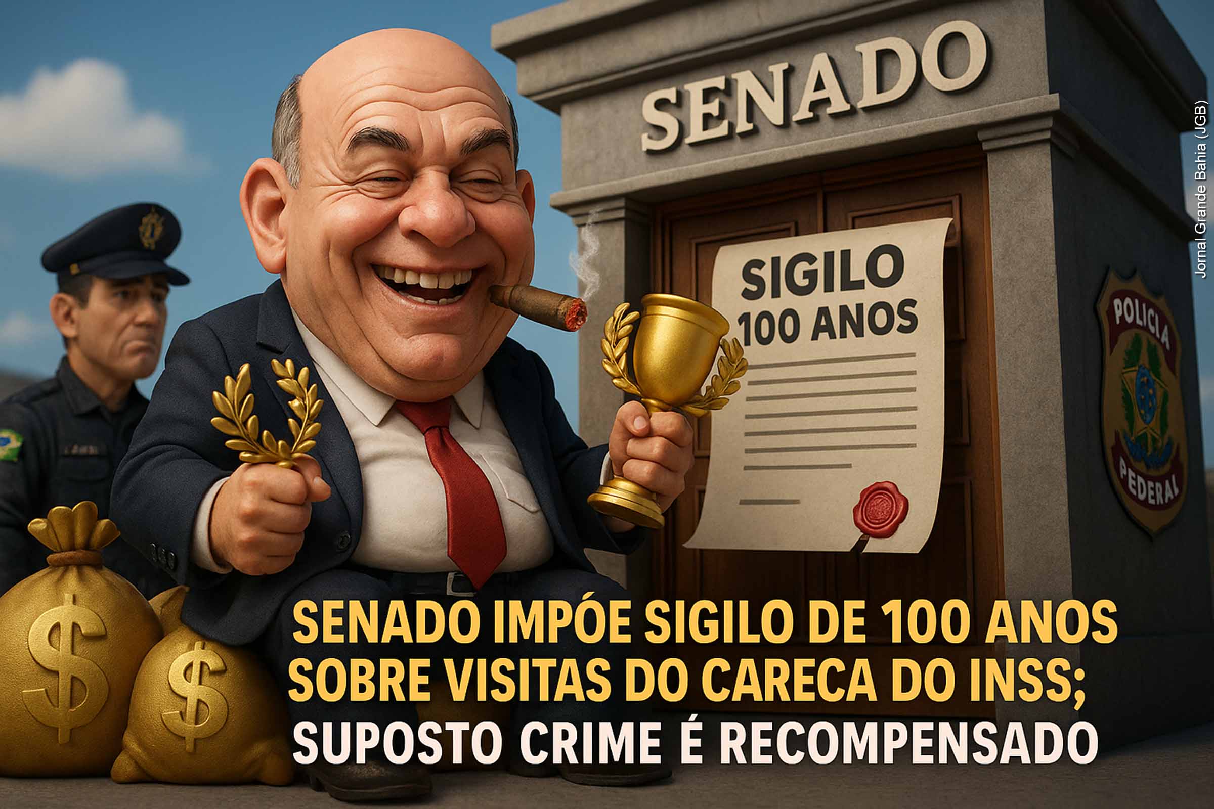 Senado impõe sigilo de 100 anos sobre visitas do Careca do INSS; Suposto crime é recompensado com proteção
