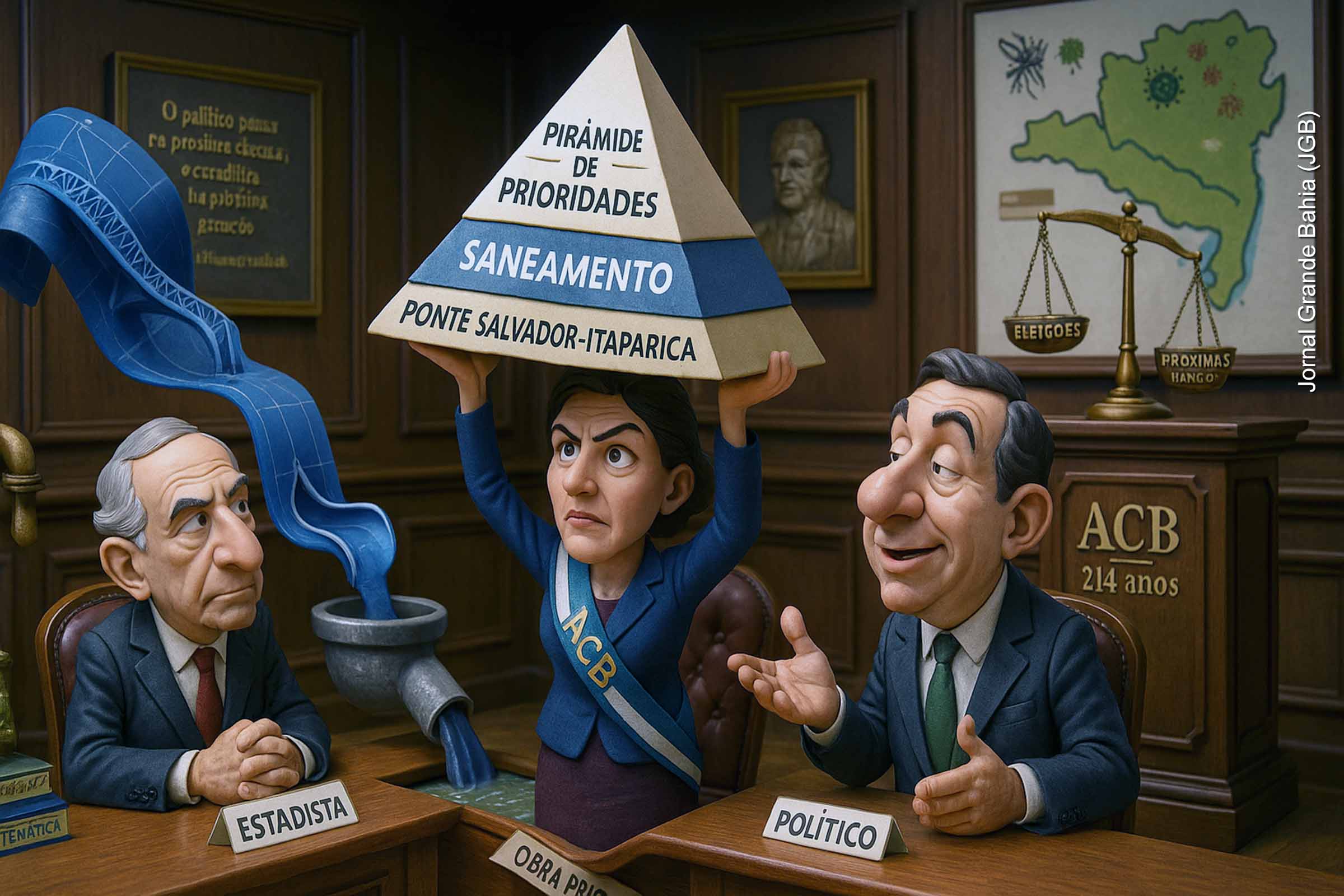 ACB debate papel histórico e condena ponte Salvador-Itaparica em reunião com ex-presidentes e empresários, comenta Joaci Góes