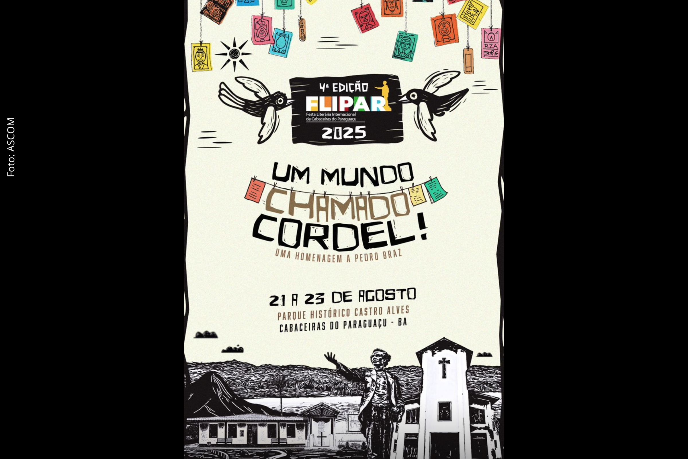 Evento terá programação dedicada ao cordel, lançamentos de livros e atividades culturais gratuitas.