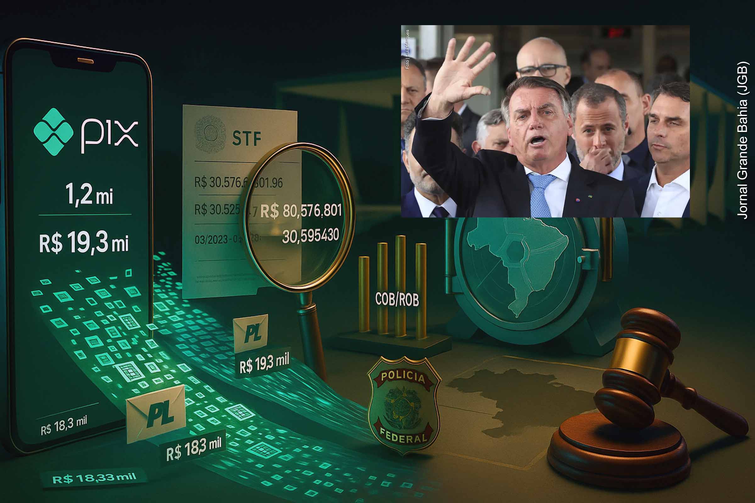 Ex-presidente Jair Bolsonaro recebeu R$ 30 milhões em um ano, aponta relatório usado pela PF