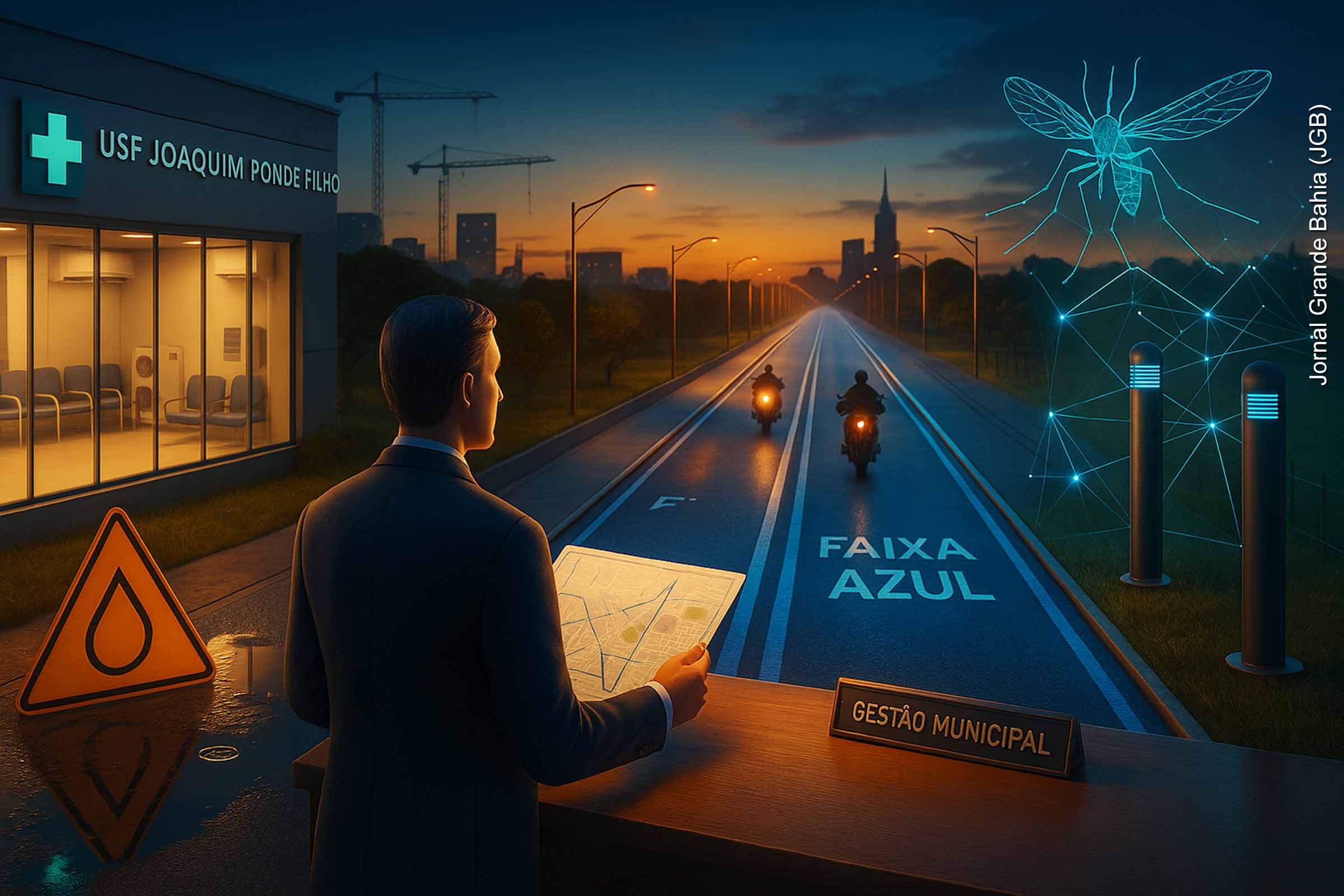 Feira de Santana anunciou nesta quarta-feira (20/08/2025) três medidas relevantes: a criação da faixa exclusiva para motociclistas, o prolongamento da Avenida Francisco Fraga Maia e o lançamento do Inova Feira contra a Dengue. Além disso, houve alerta para casos de leptospirose e a entrega da reforma de unidade de saúde. As ações integram mobilidade, desenvolvimento urbano e saúde, mas dependem de execução consistente.