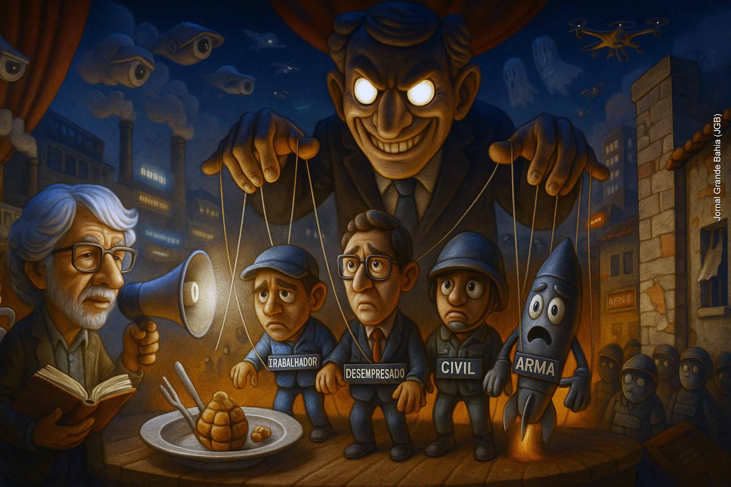 O discurso “Murar o Medo”, de Mia Couto, proferido em 2011, permanece atual ao denunciar o uso do medo como mecanismo de poder. Ao citar Eduardo Galeano e apontar a fome como arma global, Couto expôs as contradições de um mundo dominado pela desigualdade e pela vigilância. Uma análise marxista amplia sua crítica, revelando o medo como parte da engrenagem do capitalismo global e instrumento de manutenção da exploração.