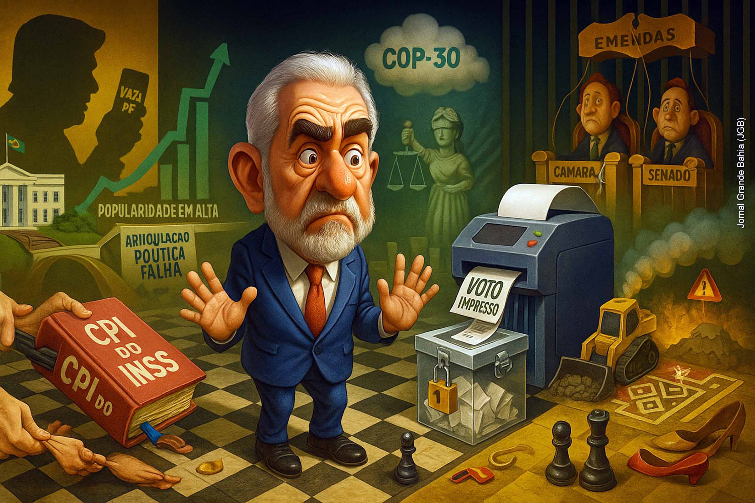 Governo Lula perde força no Congresso Nacional: oposição assume CPI do INSS e avança com voto impresso e mineração em terras indígenas